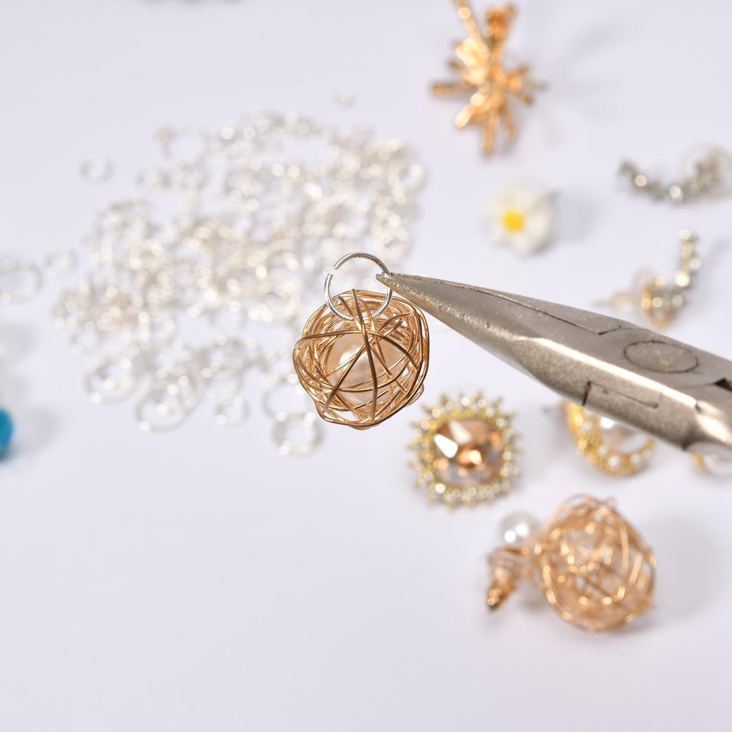 1000 Anillas de Salto Abiertas Plata 925 MICROAMOY 4x0.7mm