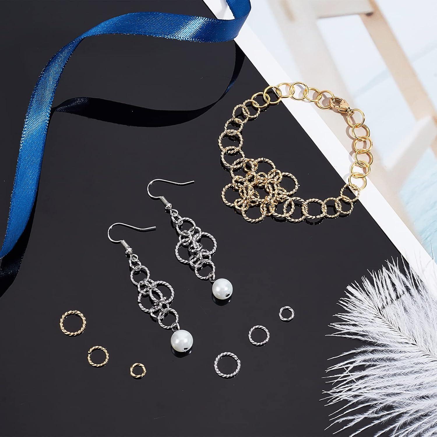 Anillas Abiertas Retorcidas UNICRAFTALE 84pcs Acero Inoxidable