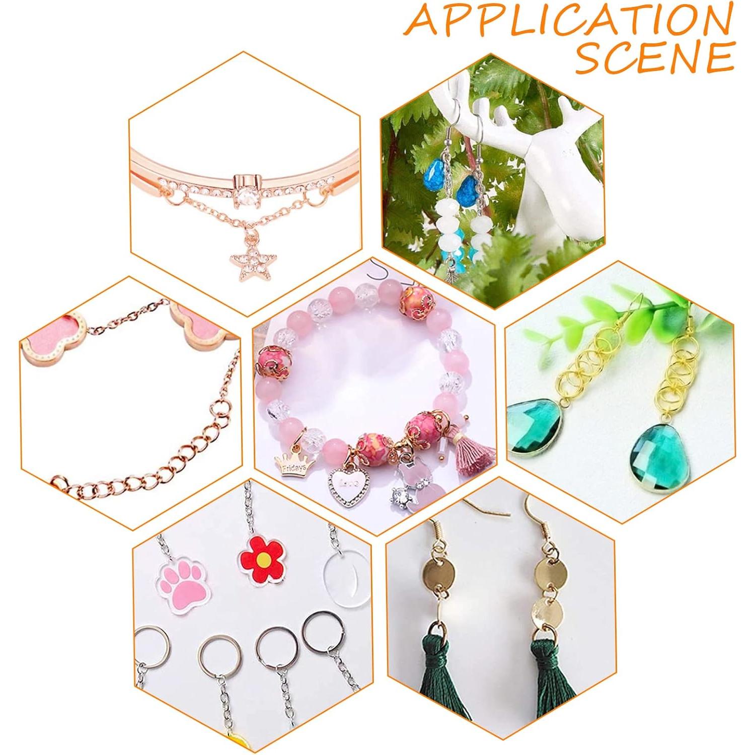 Anillas Abiertas Retorcidas UNICRAFTALE 84pcs Acero Inoxidable