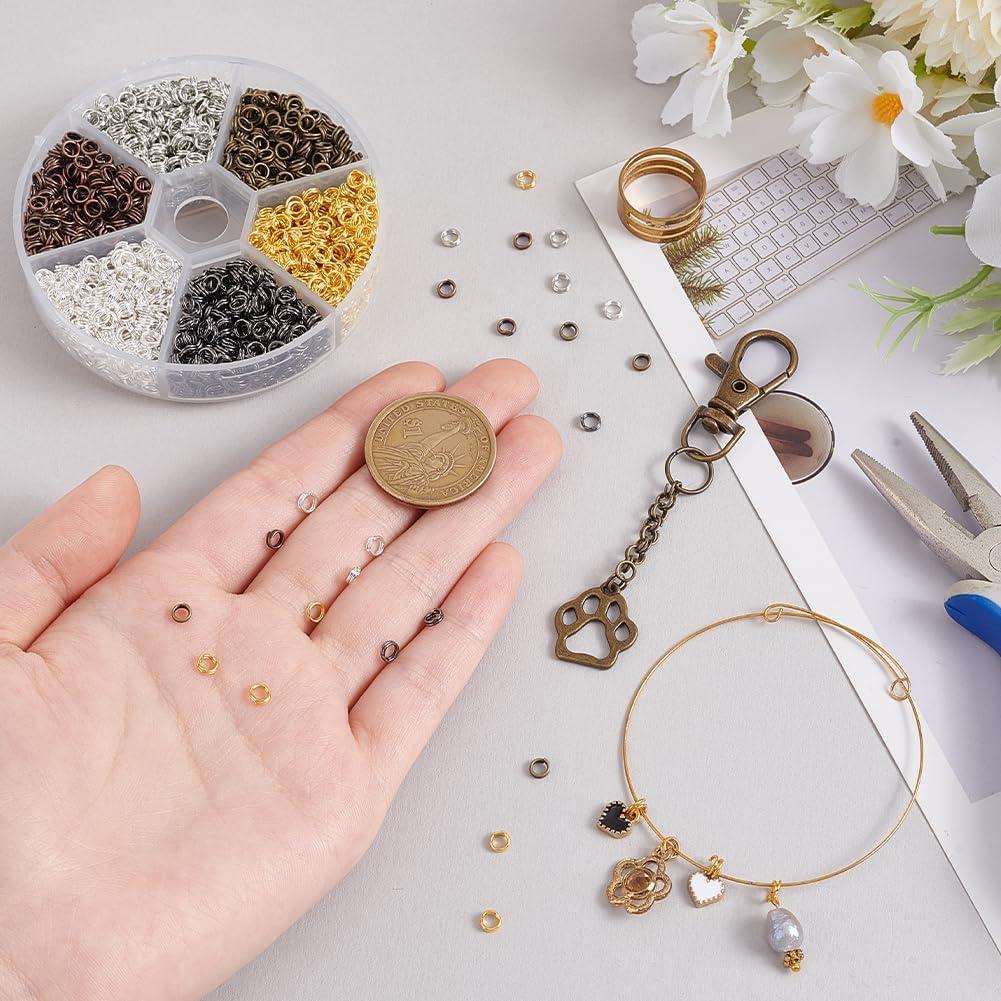 Anillos de División de Hierro PH PandaHall 1700 Pcs 4mm