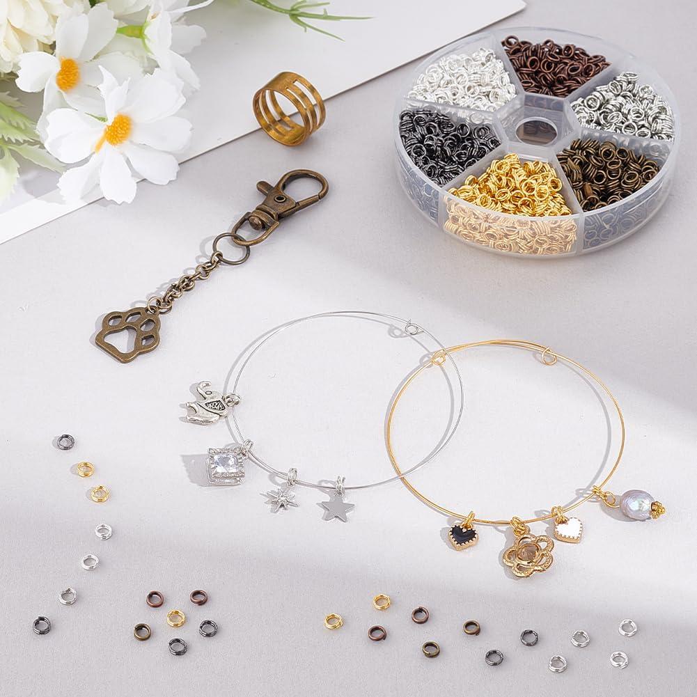 Anillos de División de Hierro PH PandaHall 1700 Pcs 4mm