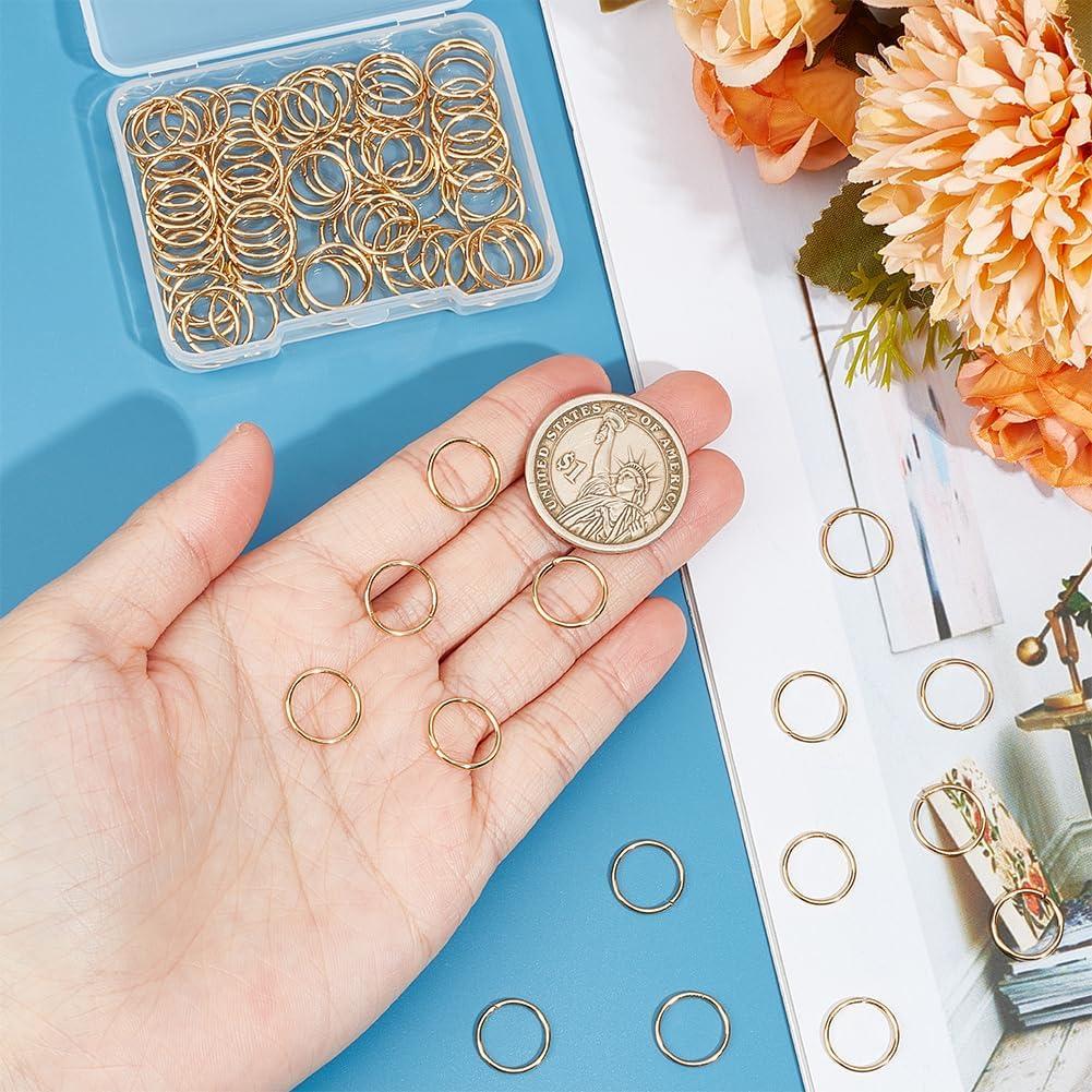 Anillas Abiertas de Acero Inoxidable 12mm UNICRAFTALE 100Pcs