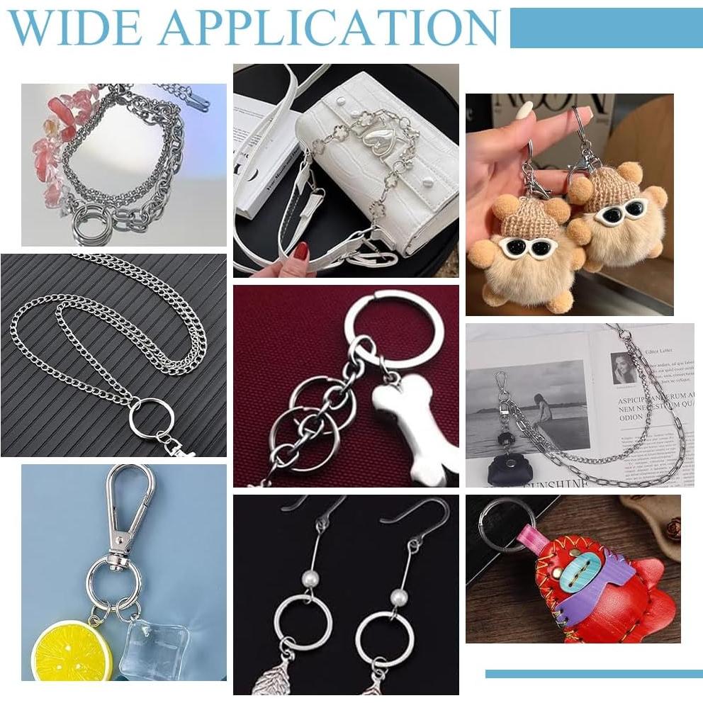 Anillas Abiertas de Acero Inoxidable 12mm UNICRAFTALE 100Pcs