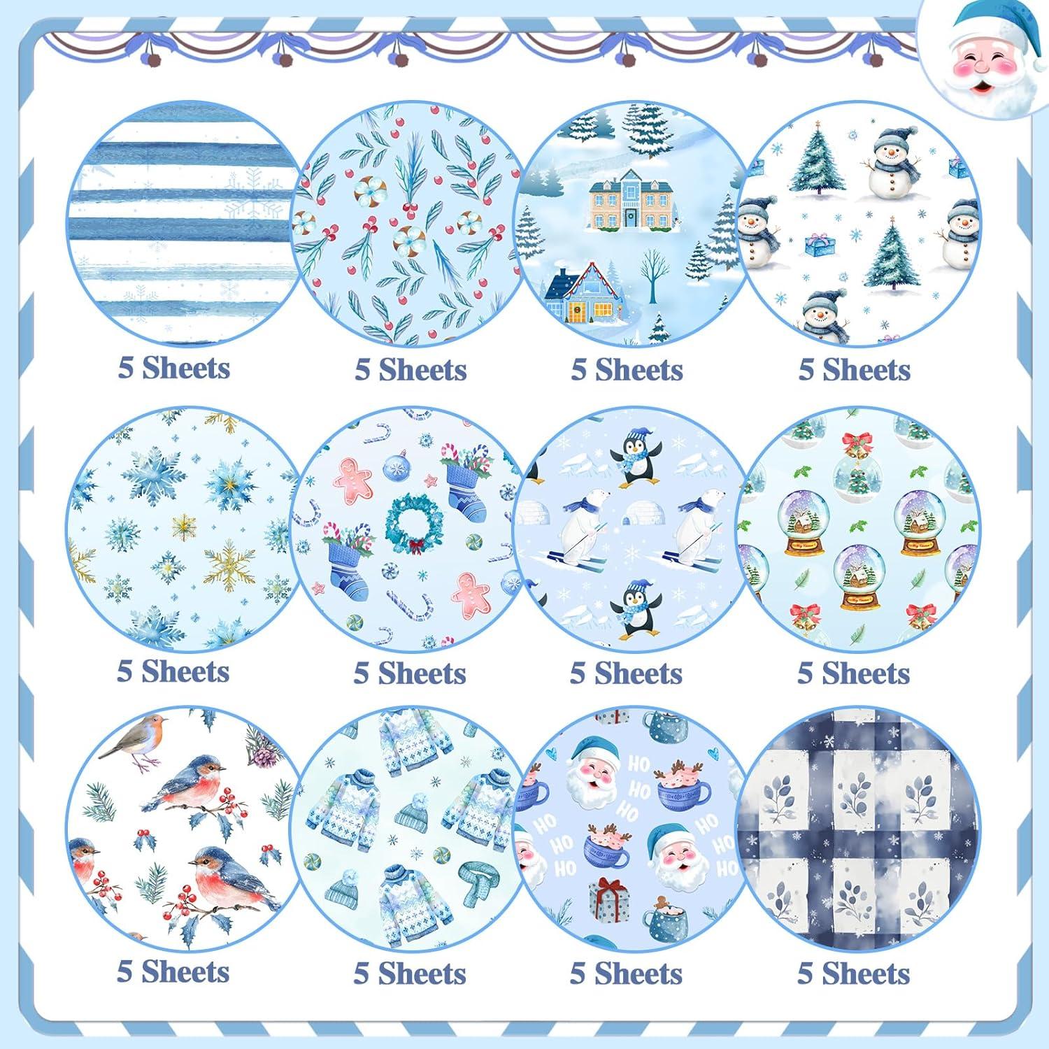 Konsait Papel de Scrapbook Navidad 60 Hojas 14.8x21 cm