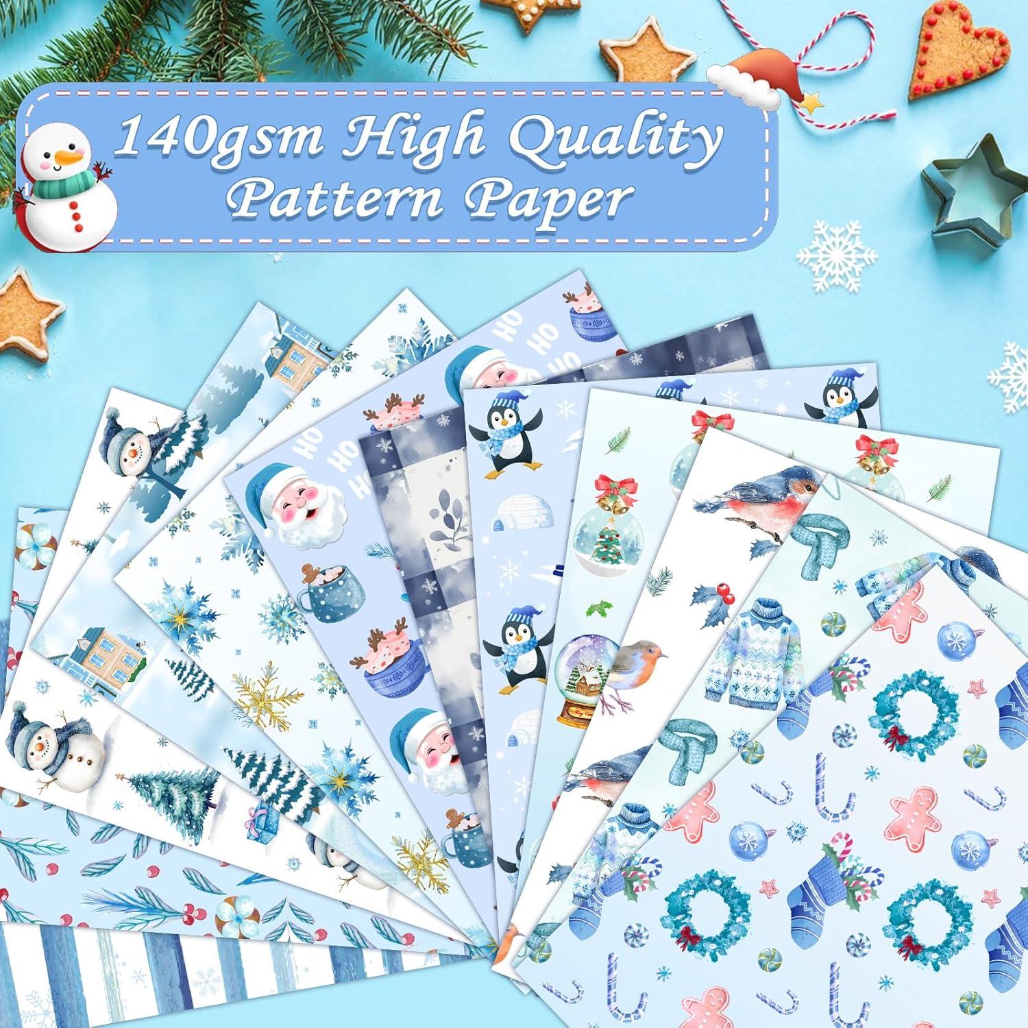 Konsait Papel de Scrapbook Navidad 60 Hojas 14.8x21 cm