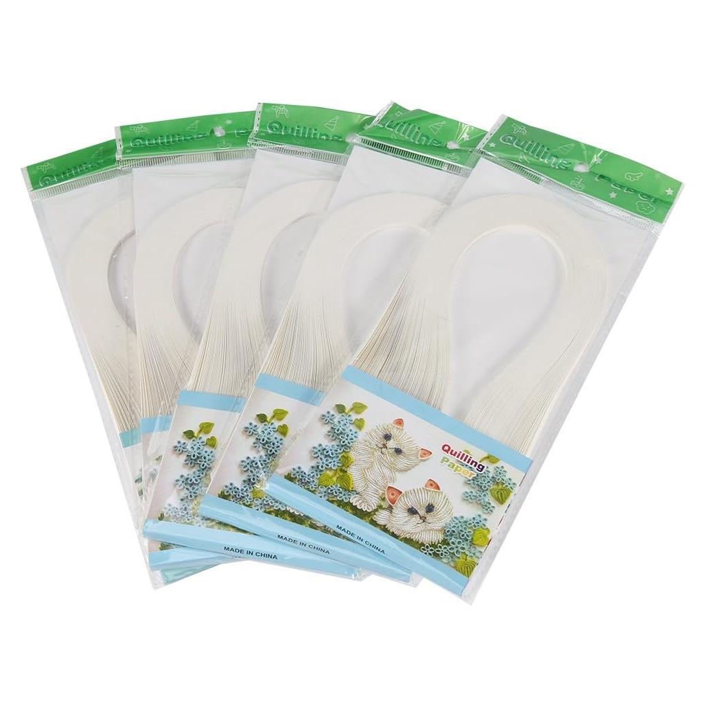 Set de 600 Tiras de Papel Quilling Hilitand 3x39cm Colores Vivos