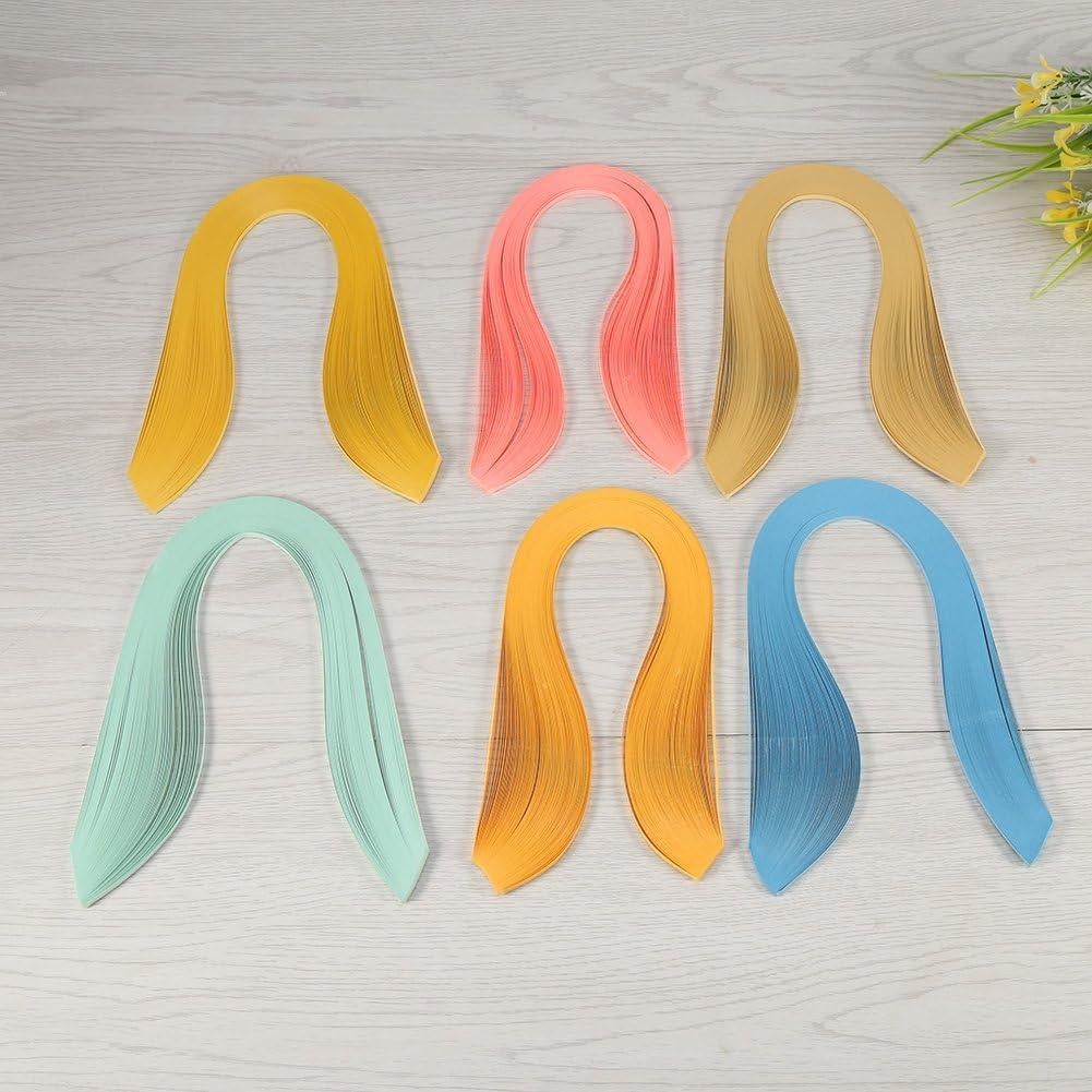 Set de 600 Tiras de Papel Quilling Hilitand 3x39cm Colores Vivos