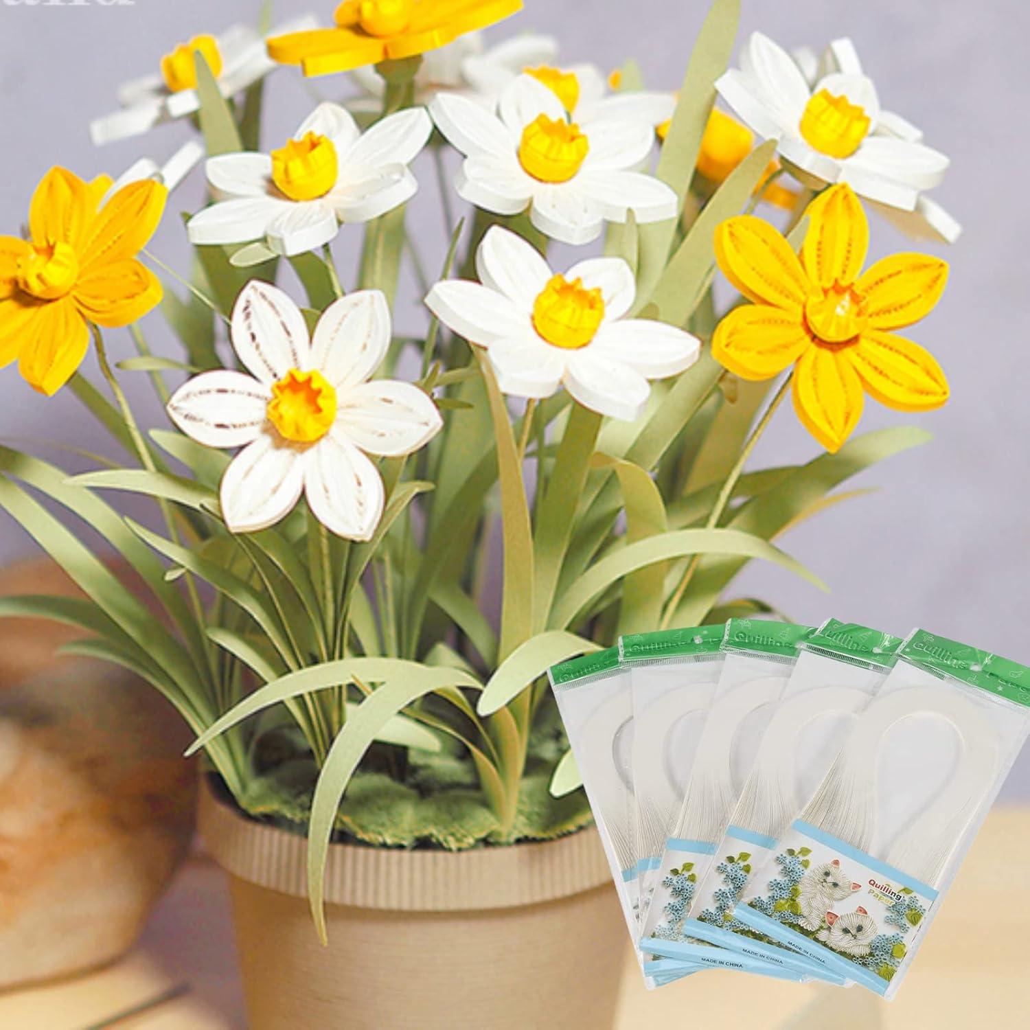 Set de 600 Tiras de Papel Quilling Hilitand 3x39cm Colores Vivos