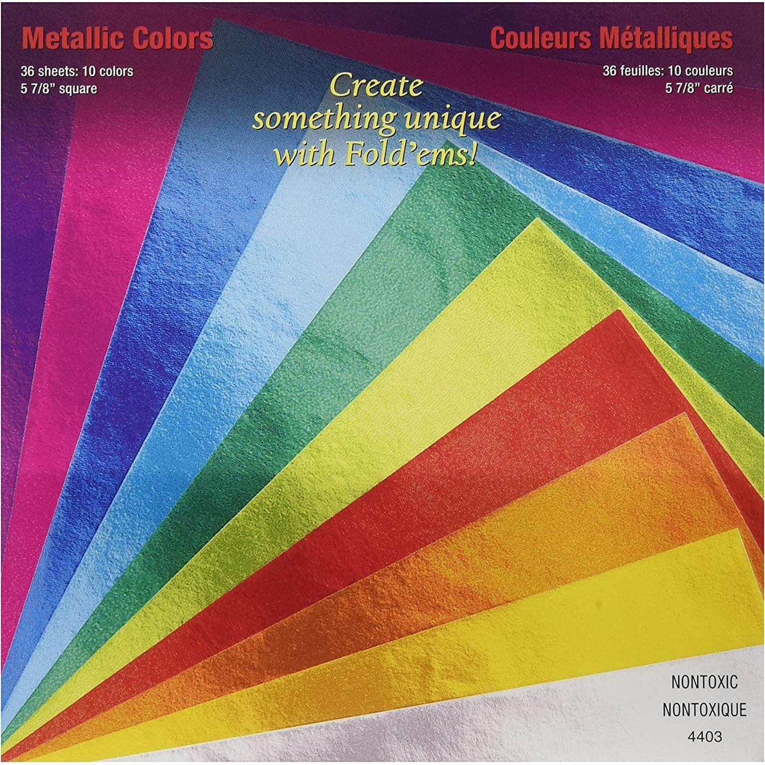 Papel de Origami Metálico Yasutomo 36 Hojas 14.9 cm