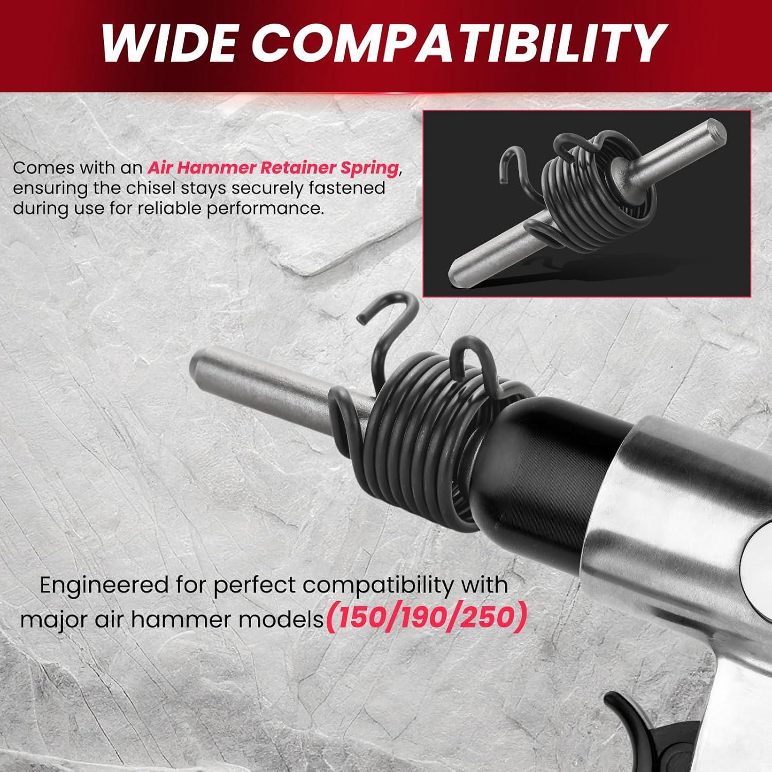 Kit de Herramientas de Remaches Neumáticos AMGSH 7 Piezas