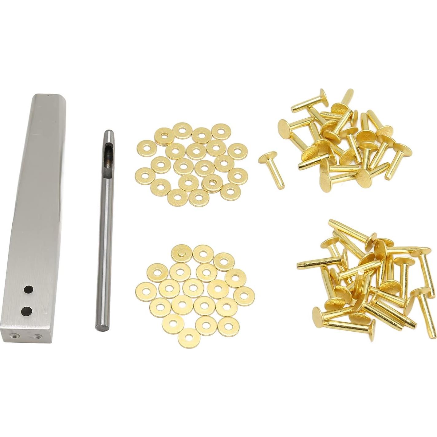 Kit de Remaches de Cobre Yosoo para Artesanías en Cuero