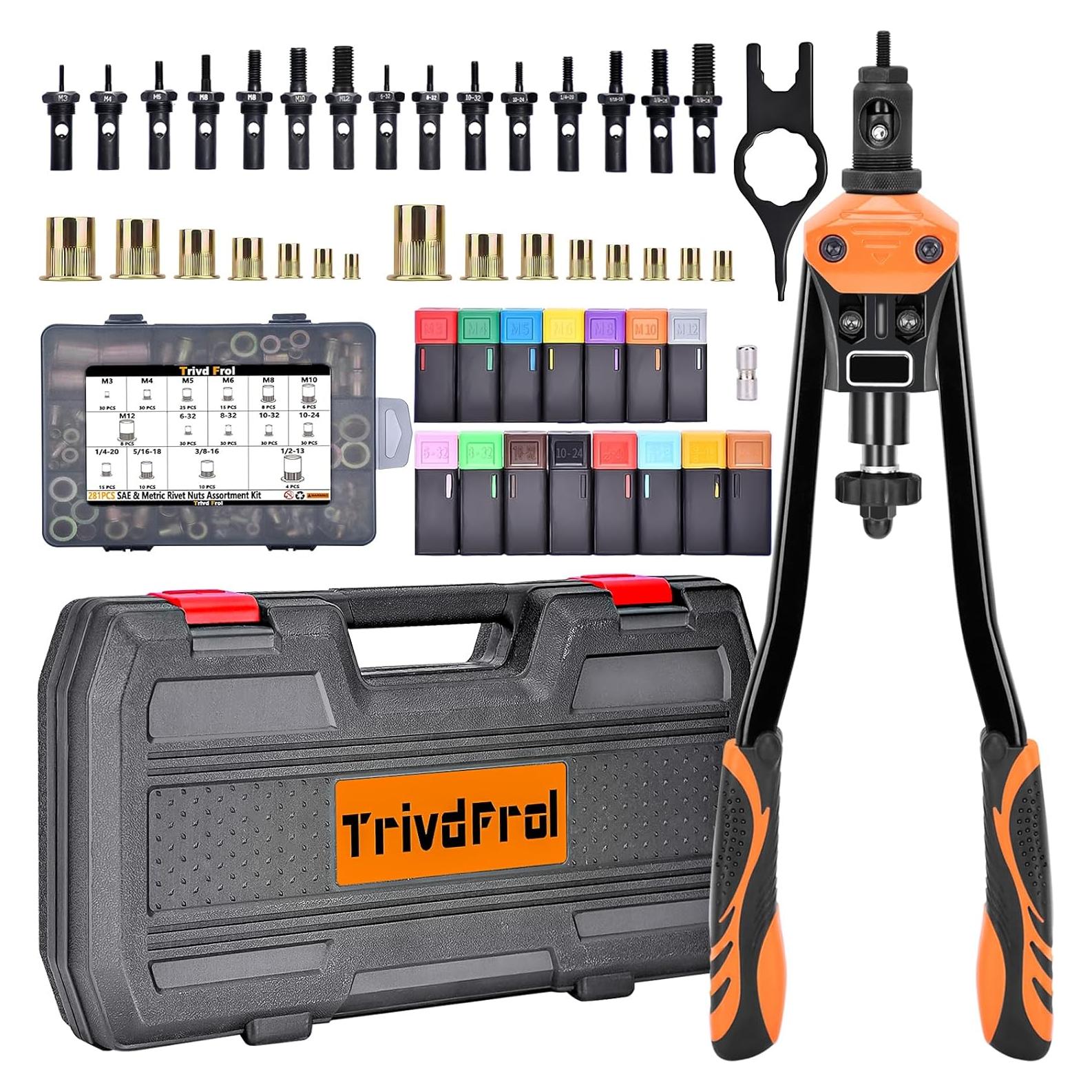 Kit Herramienta de Tuerca Remachada Trivd Frol 16" 281 Piezas