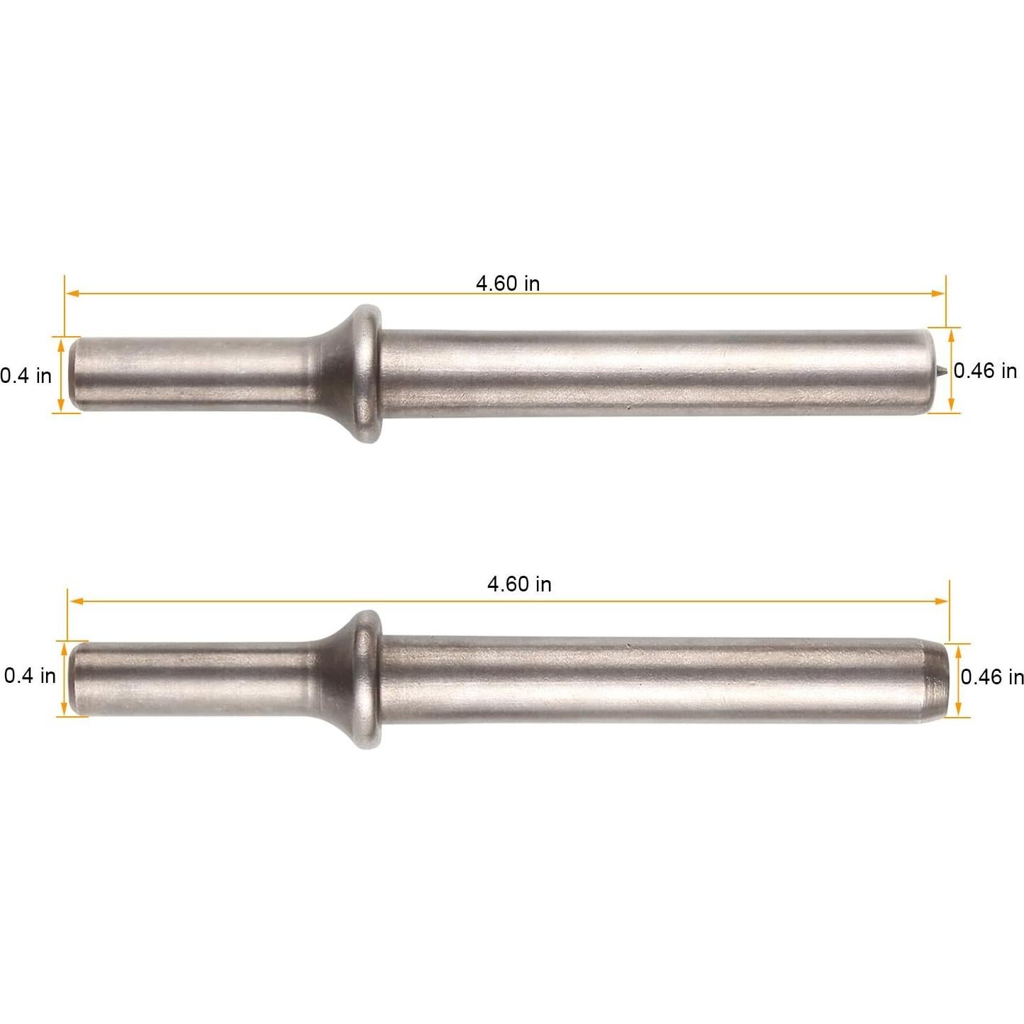 Juego de Remaches Neumático Abuff 2 Piezas 11.68 cm Acero