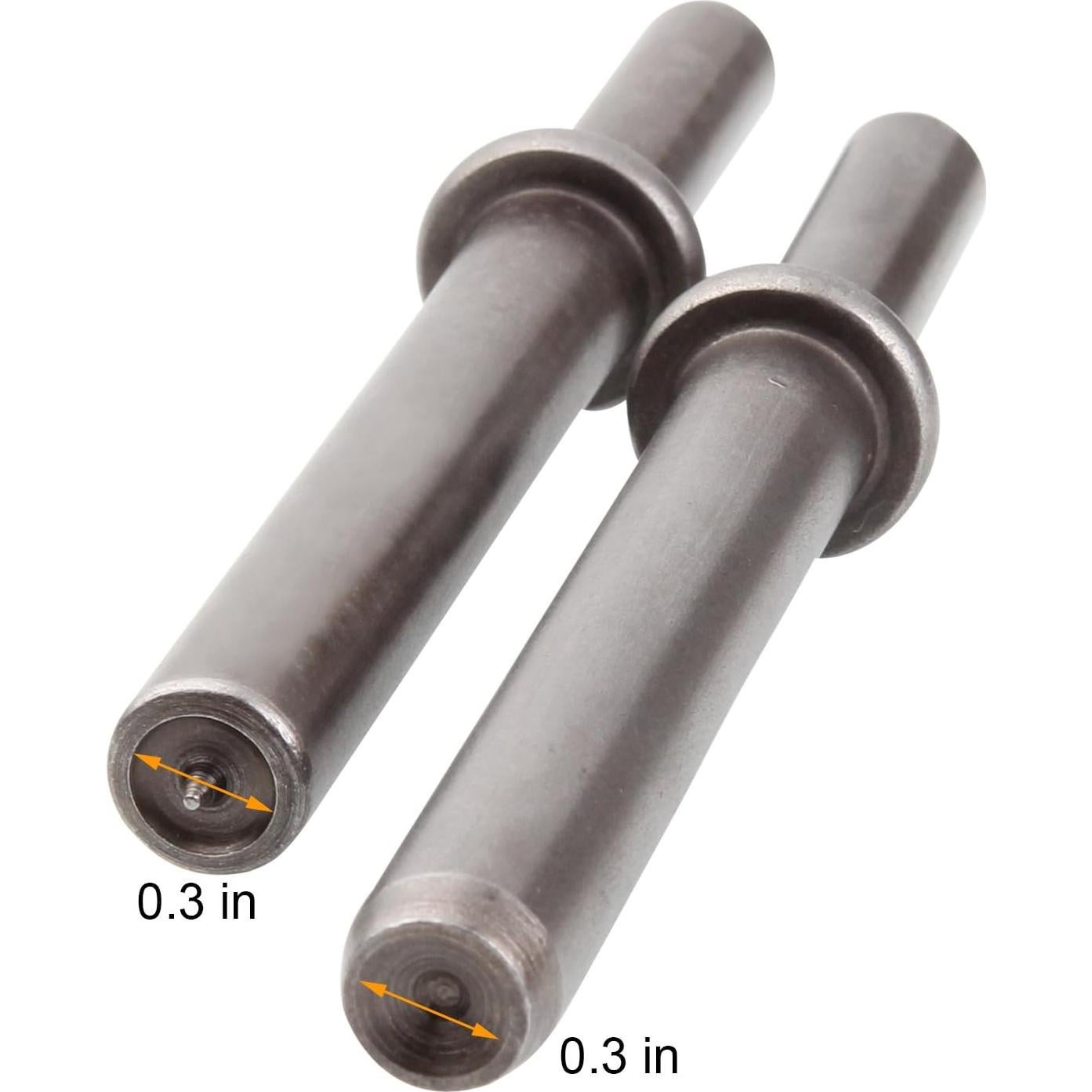 Juego de Remaches Neumático Abuff 2 Piezas 11.68 cm Acero