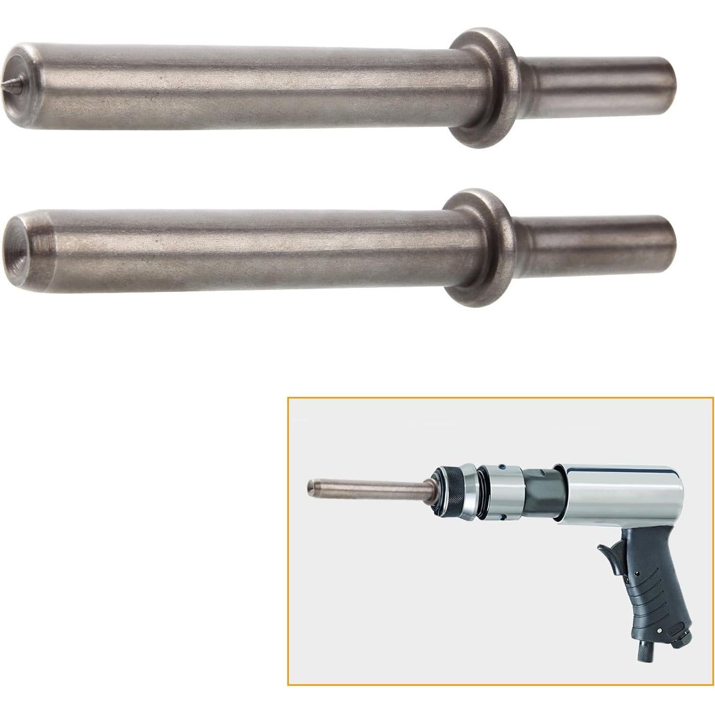 Juego de Remaches Neumático Abuff 2 Piezas 11.68 cm Acero