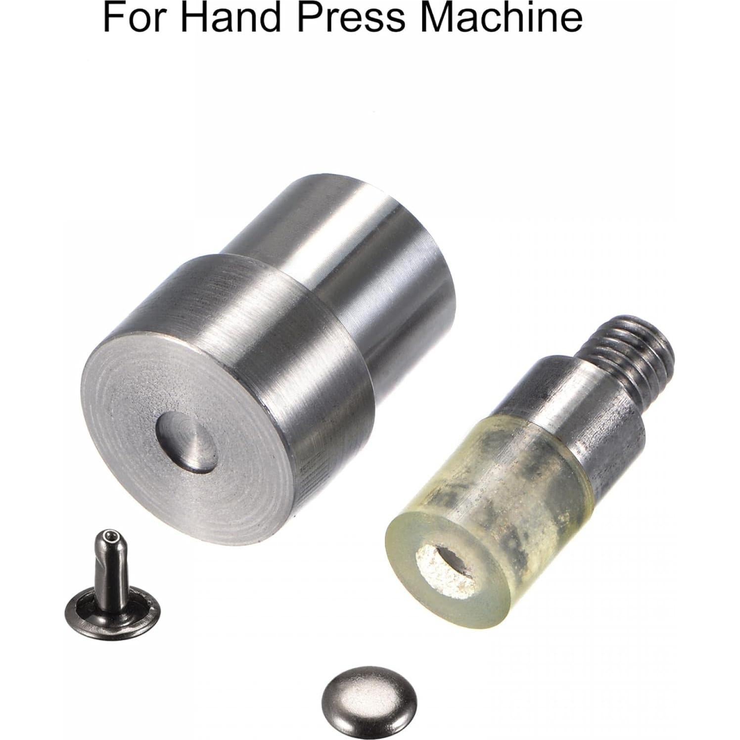 Conjunto de Troqueles de Remaches uxcell 6mm Acero y Goma