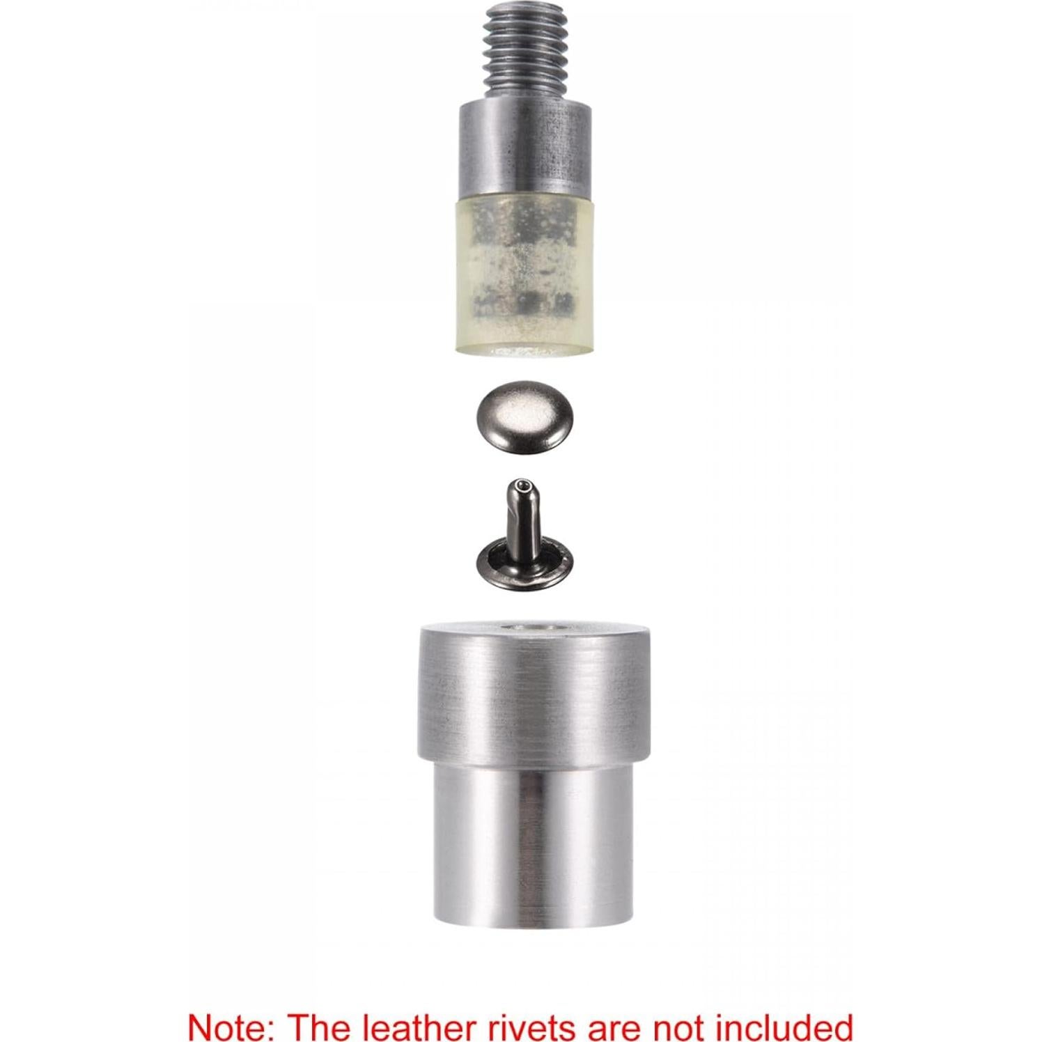 Conjunto de Troqueles de Remaches uxcell 6mm Acero y Goma