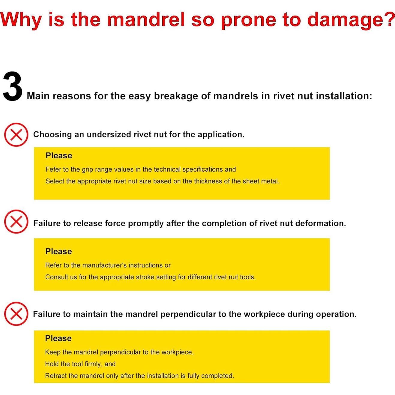 Herramienta de Mandril para Tuercas Remachadas Corwin 606