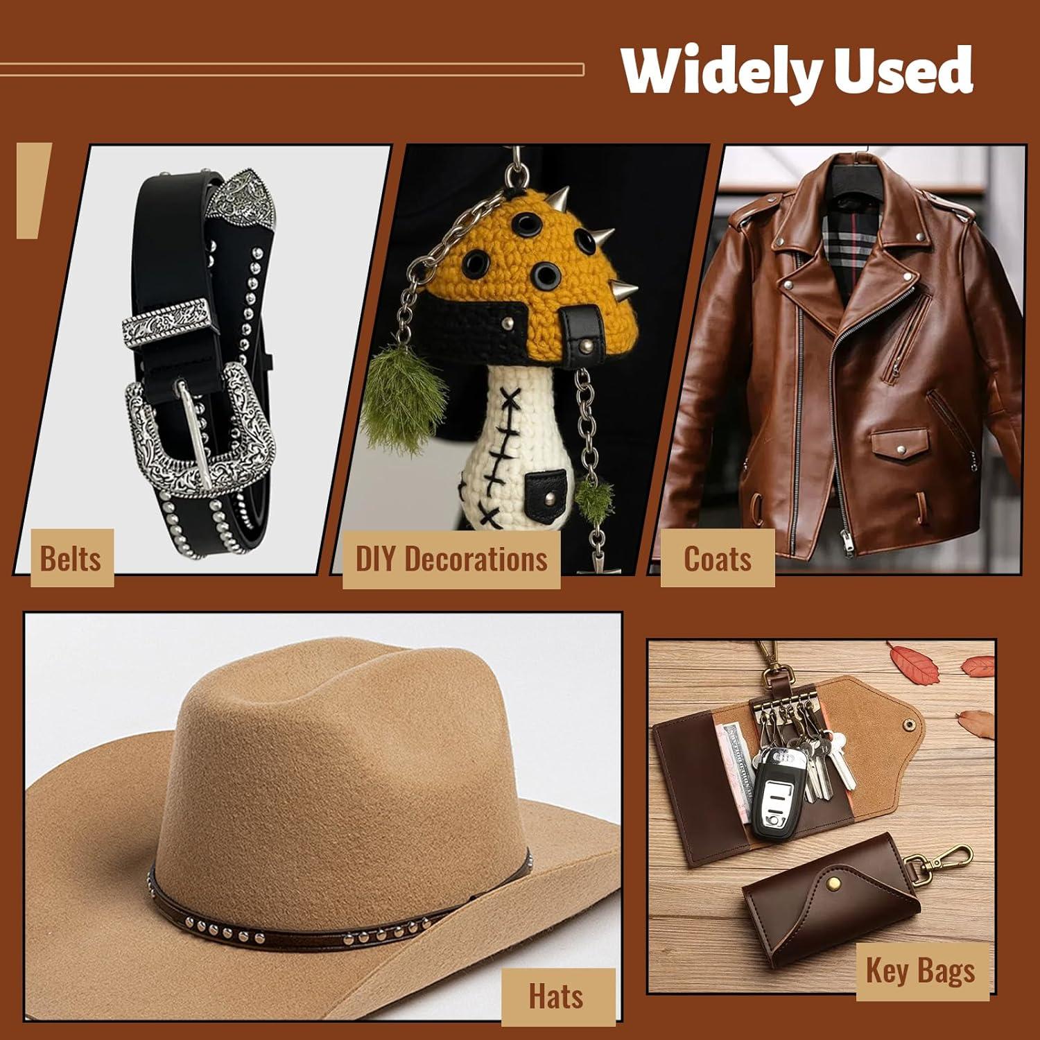 Juego de Remaches de Cuero DIUDUS 240 Piezas 4 Colores