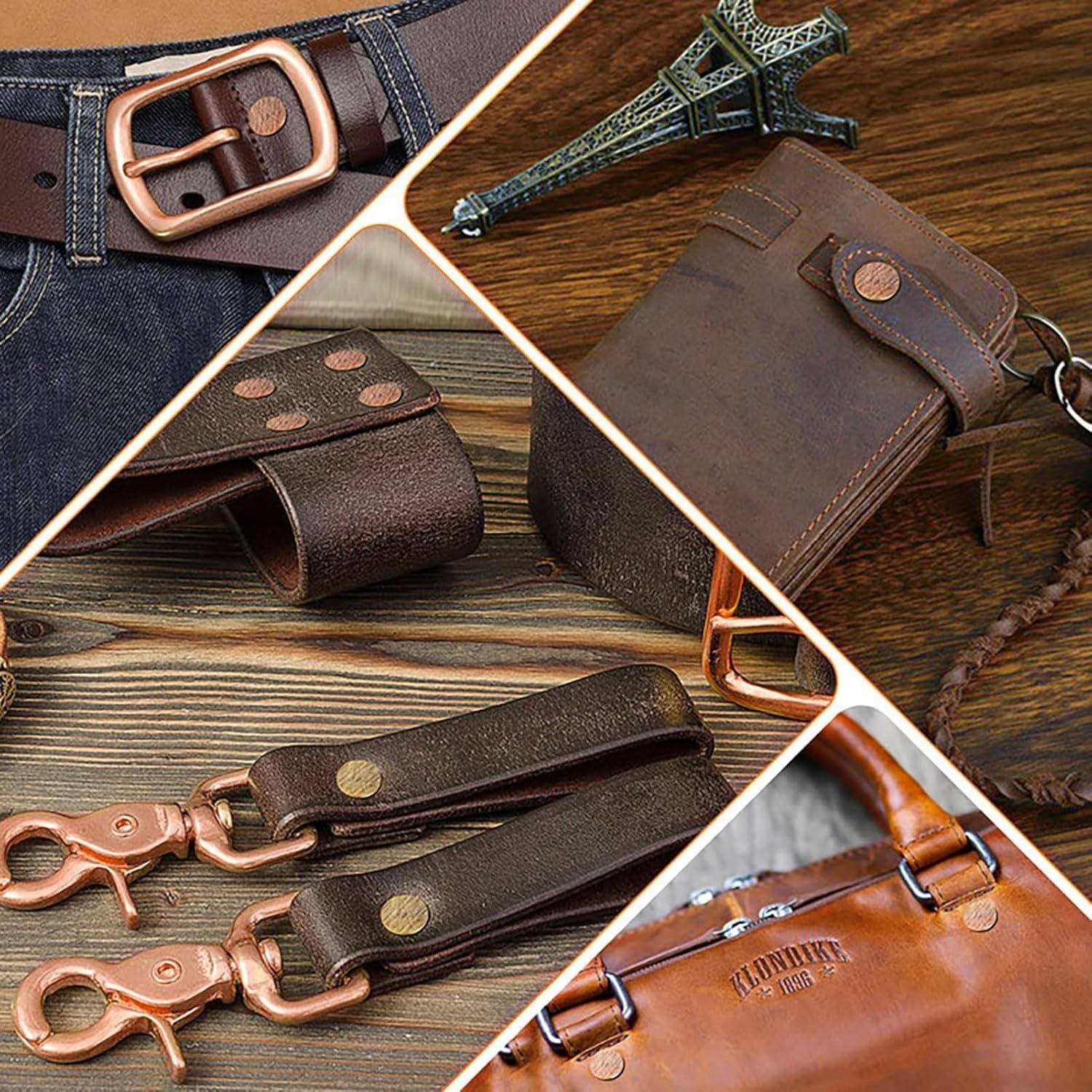 Kit de Remaches de Cobre CERECO 83 Piezas para Cuero DIY