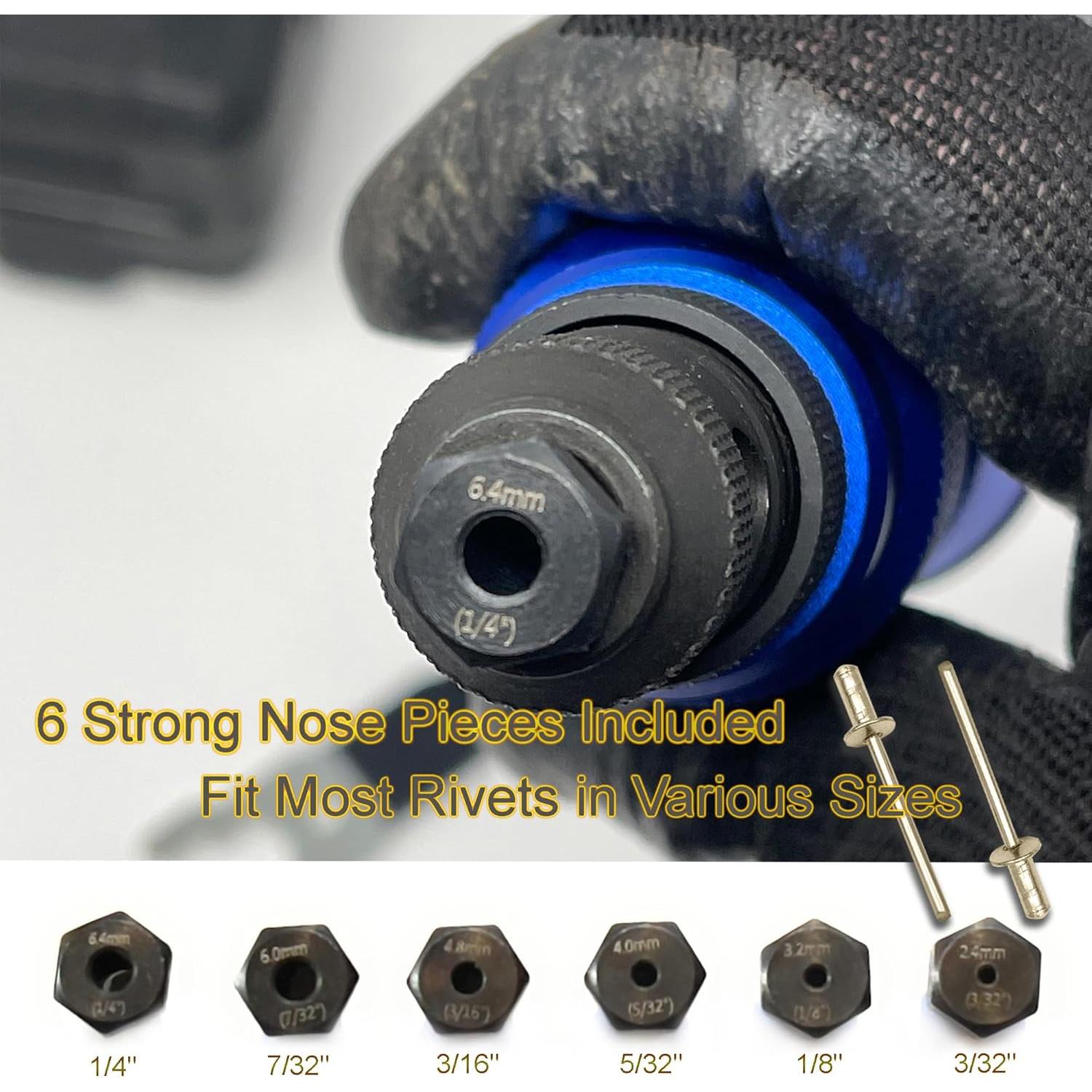 Adaptador de Remachadora Blue Horizon RN2001 para Taladro 0.86 kg