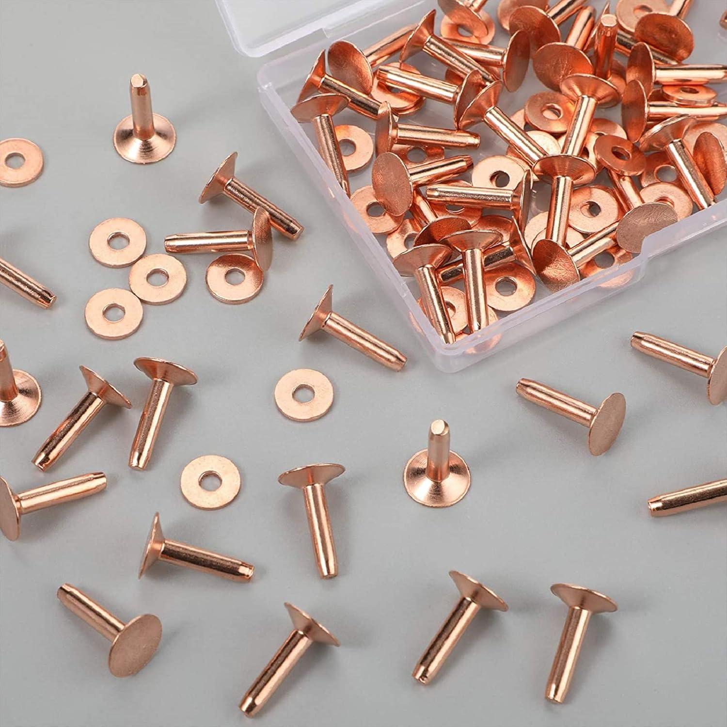 Juego de 50 Remaches de Cobre Hotop 19 mm para Cuero