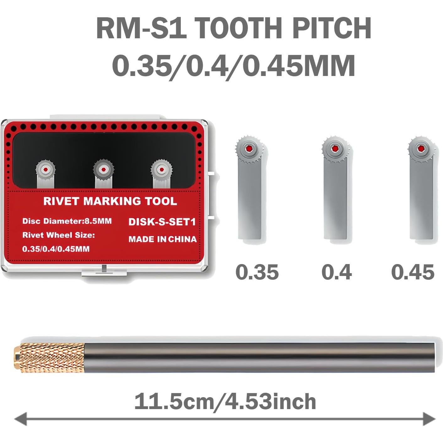 Herramienta de Remaches HUBEST RM-S1 con Mango y 3 Ruedas