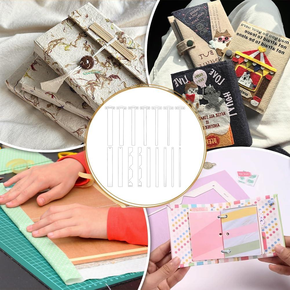 Kit de Encuadernación Acrílica NBEADS 16 Piezas para Scrapbooking