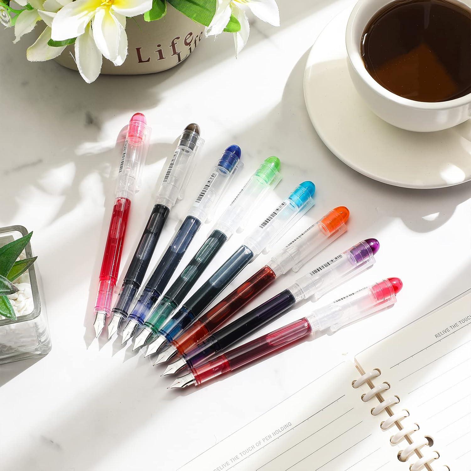 Juego de 40 Plumas Fuente Desechables Laumoi - Punta Extra Fina