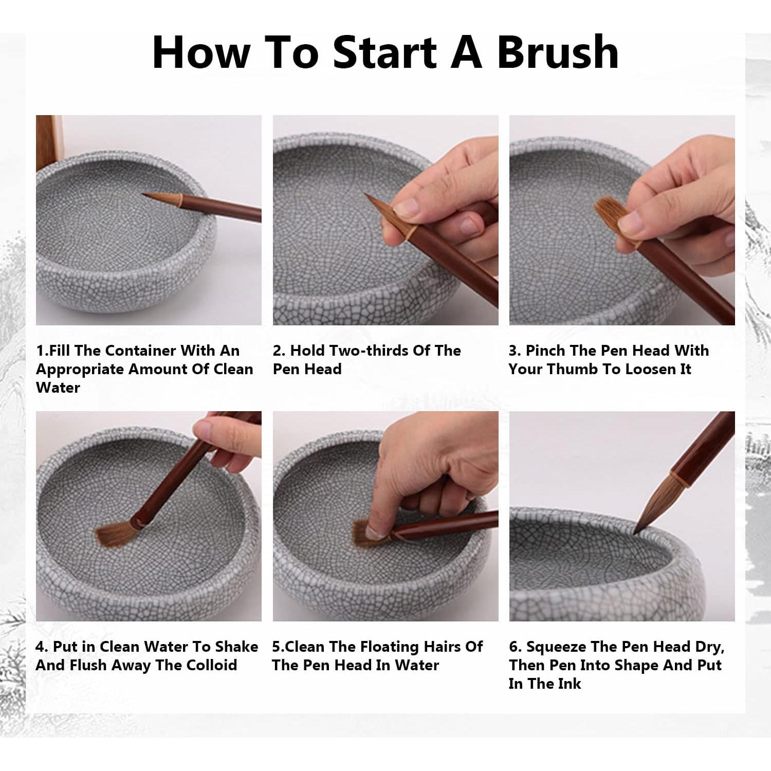 Conjunto de Pinceles de Caligrafía Knana 6 Piezas para Dibujo