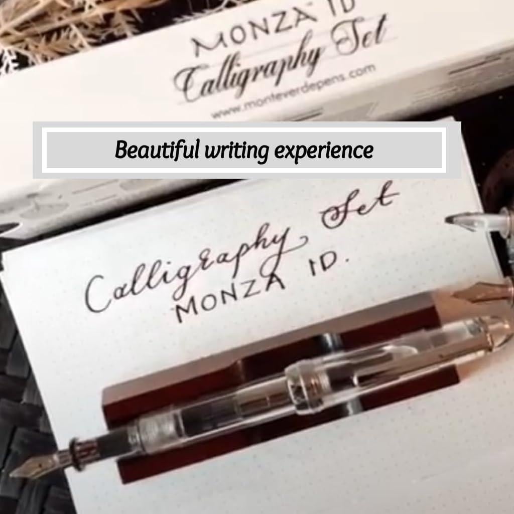 Pluma Estilográfica Monteverde USA Monza ID Set Caligrafía 1-2mm