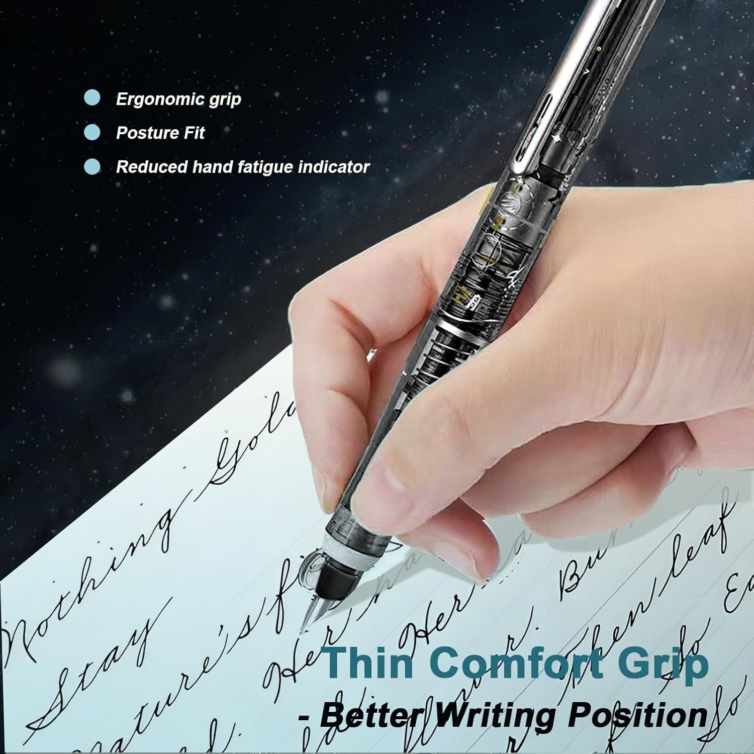 Pluma Fuente Retráctil Sylphiderm con 5 Cartuchos y Estuche