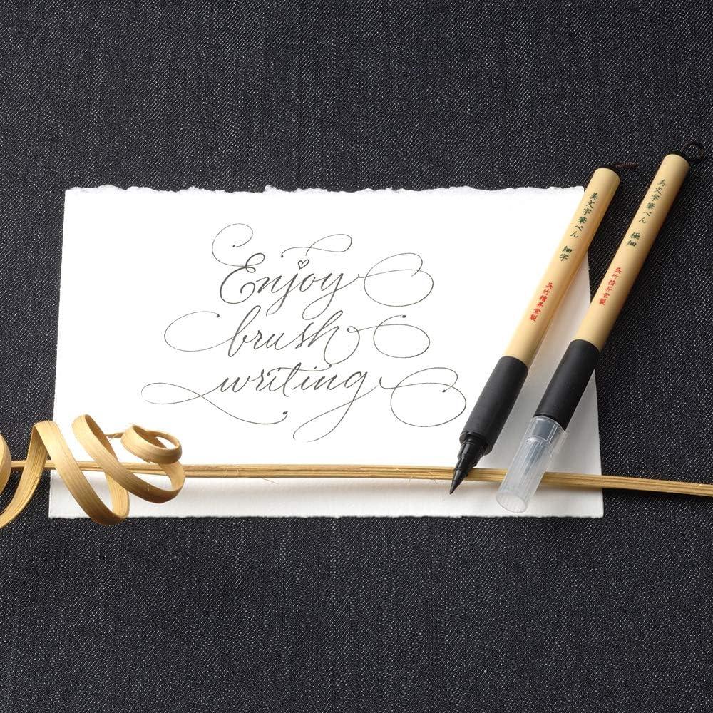 Set de 5 Pinceles Kuretake Bimoji para Caligrafía y Dibujo
