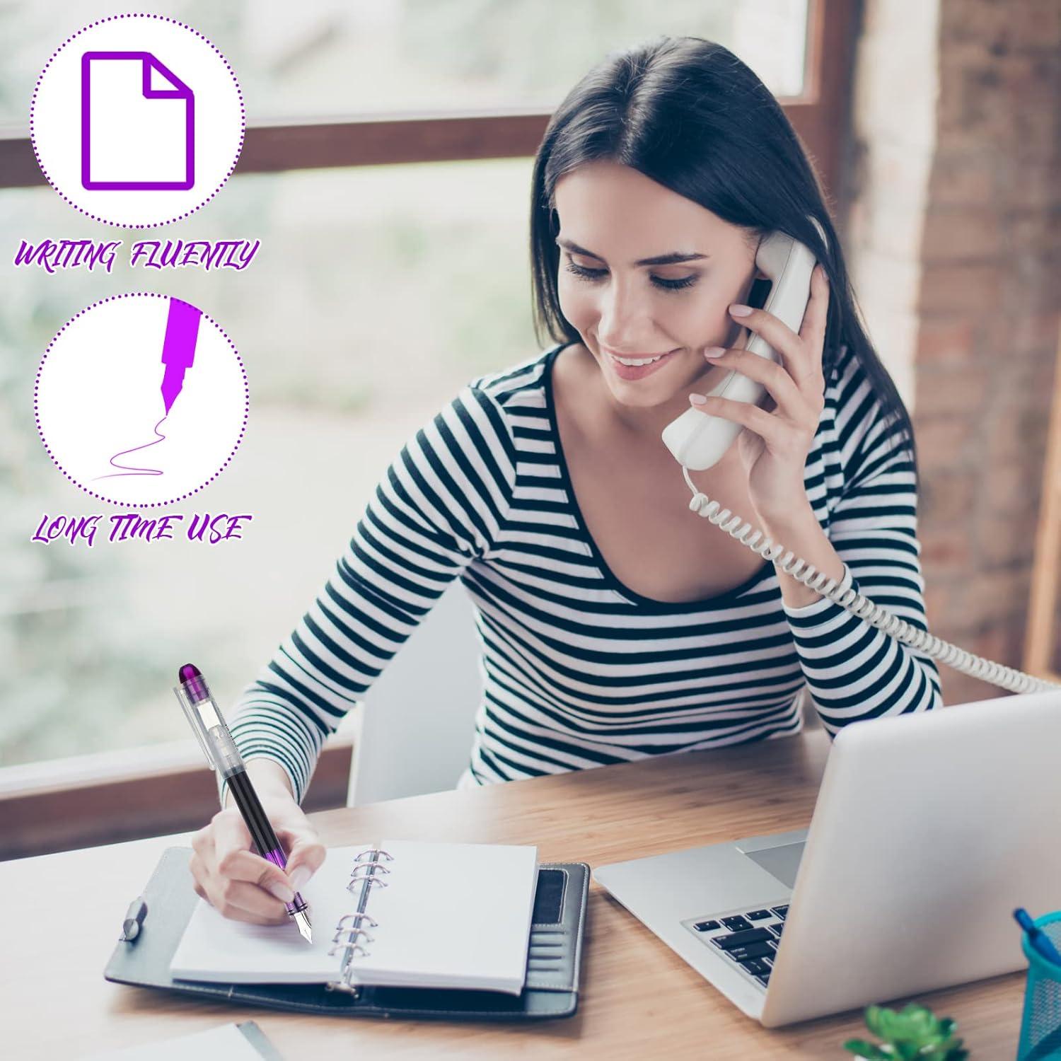 Set de 16 Plumas Fuente Zonon Multicolor Punta Extra Fina