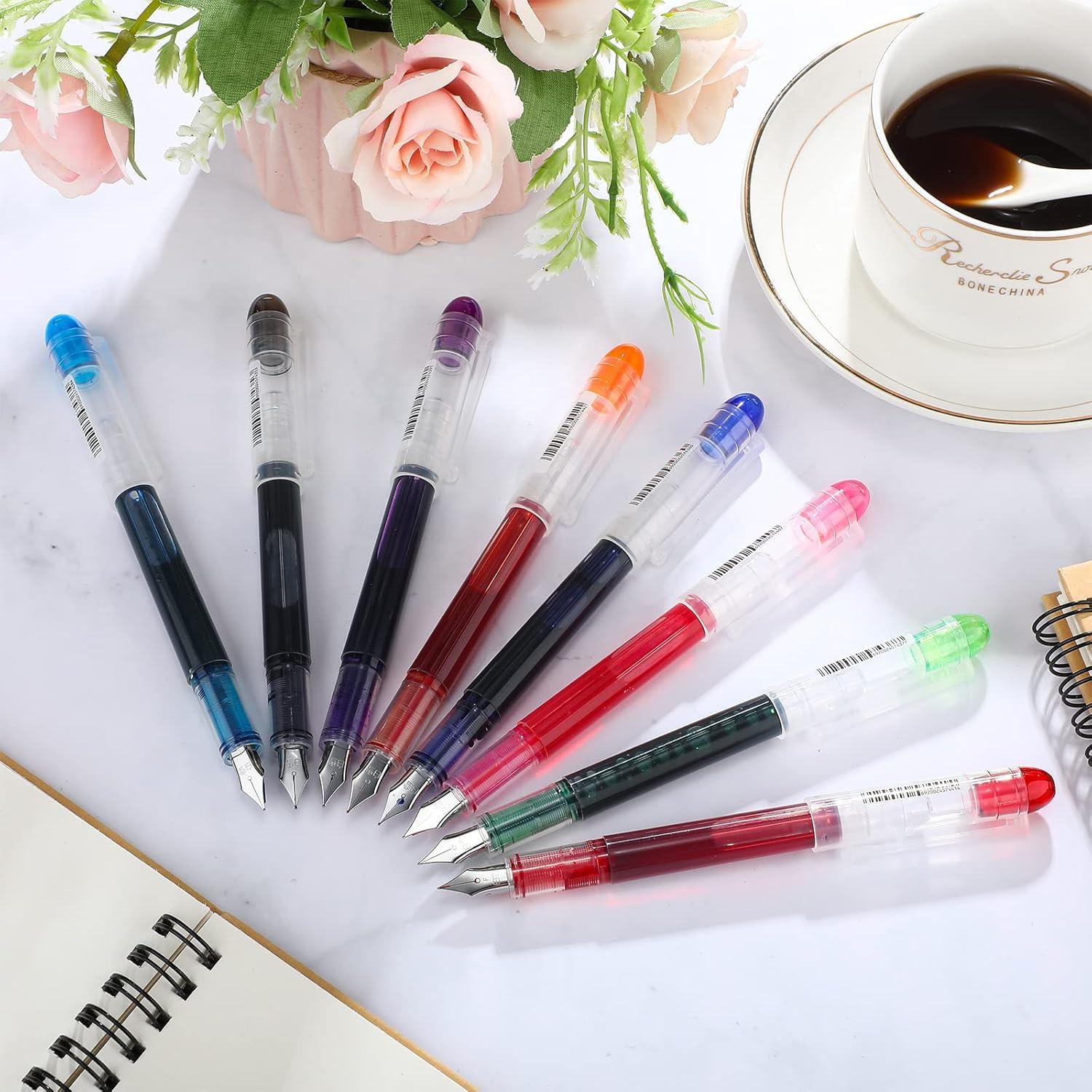 Set de 16 Plumas Fuente Zonon Multicolor Punta Extra Fina