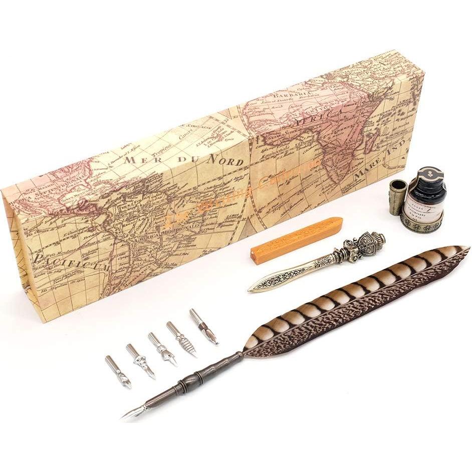 Juego de Pluma de Caligrafía GC LL-14 con 6 Puntas y Tinta