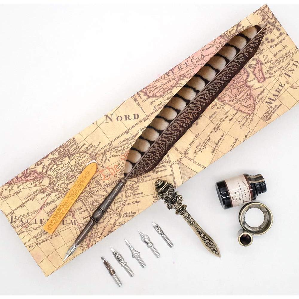 Juego de Pluma de Caligrafía GC LL-14 con 6 Puntas y Tinta