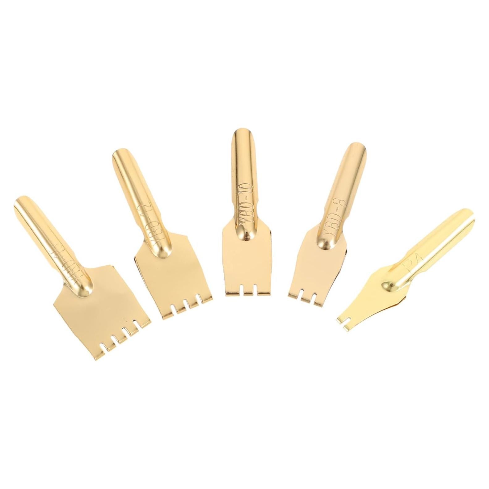 5 Puntas de Pluma de Caligrafía NUOBESTY - Latón Dorado