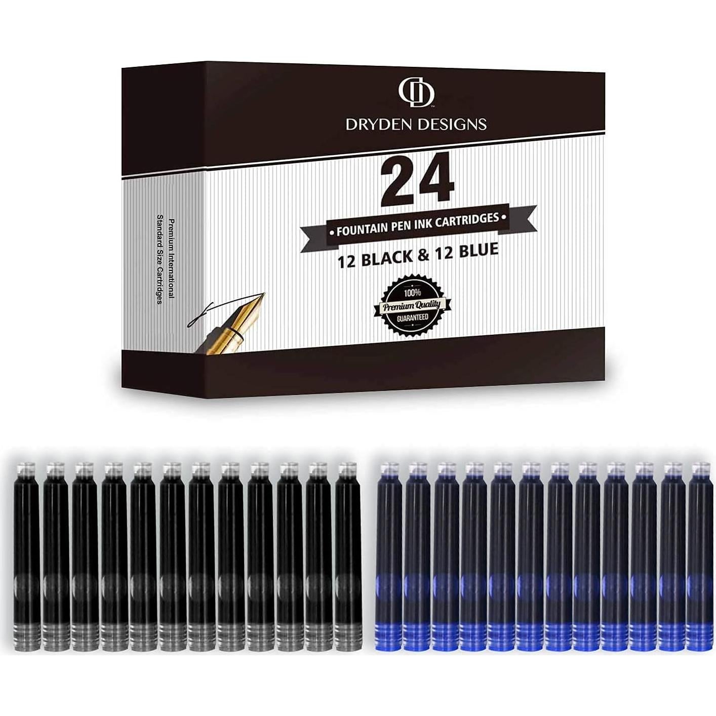Bolígrafo Dryden Designs con Estuche y 24 Cartuchos de Tinta
