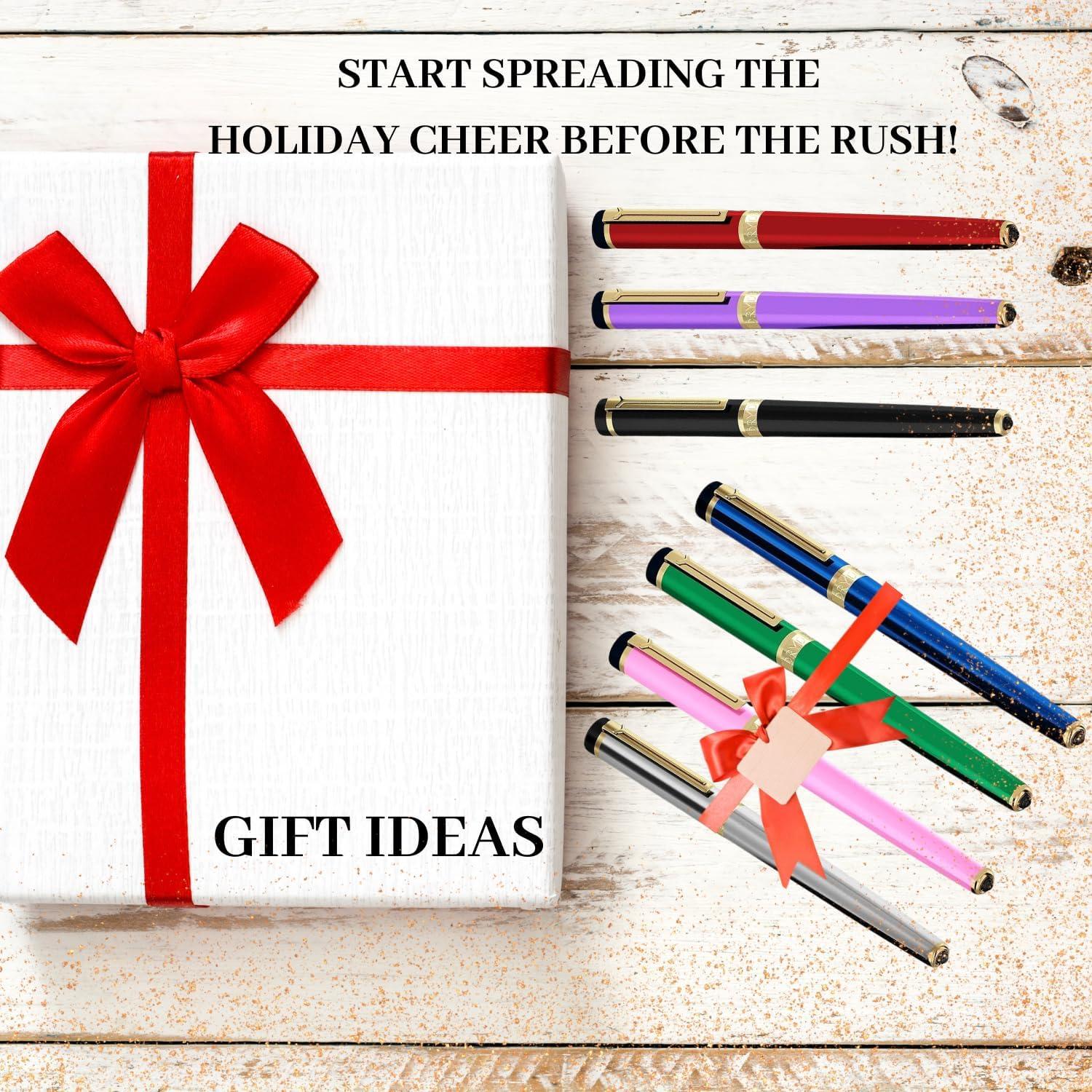 Bolígrafo Dryden Designs con Estuche y 24 Cartuchos de Tinta