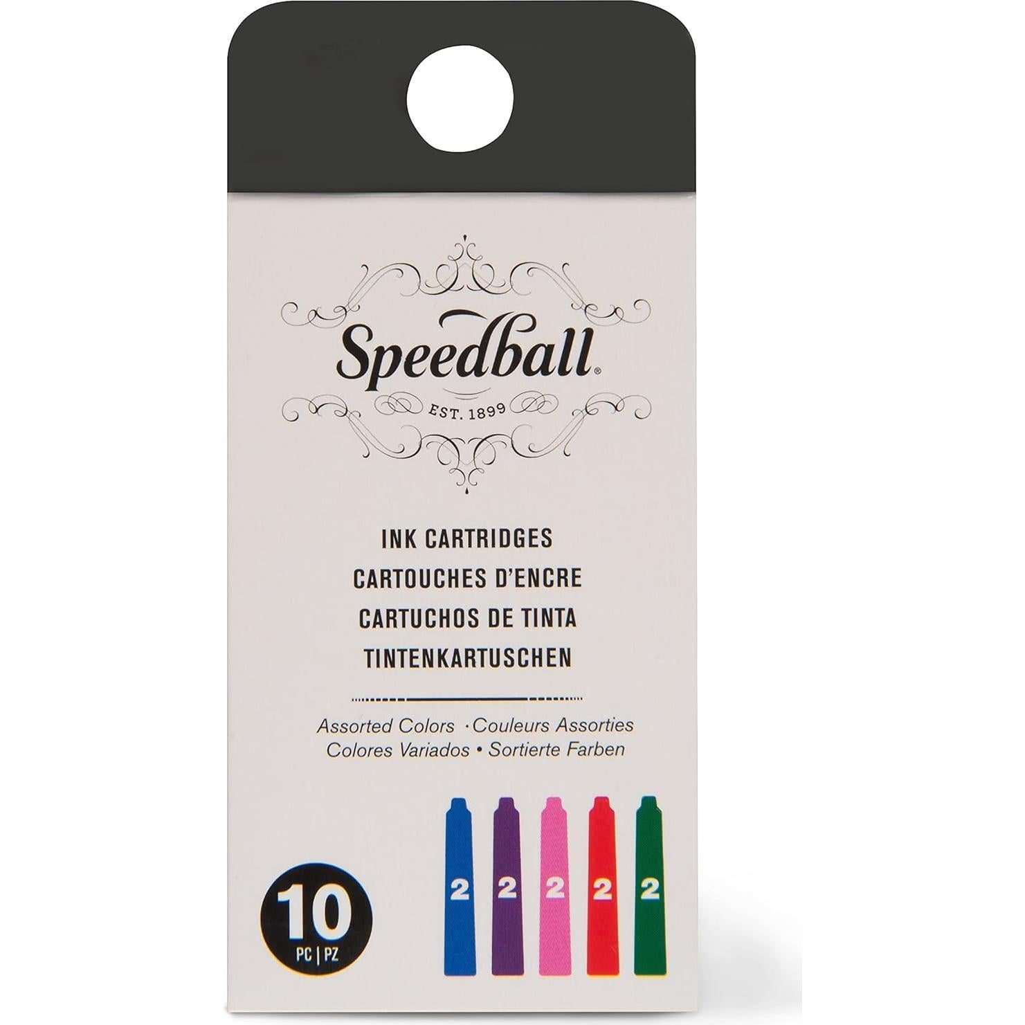 Cartuchos de Tinta Speedball para Caligrafía - 10 Colores