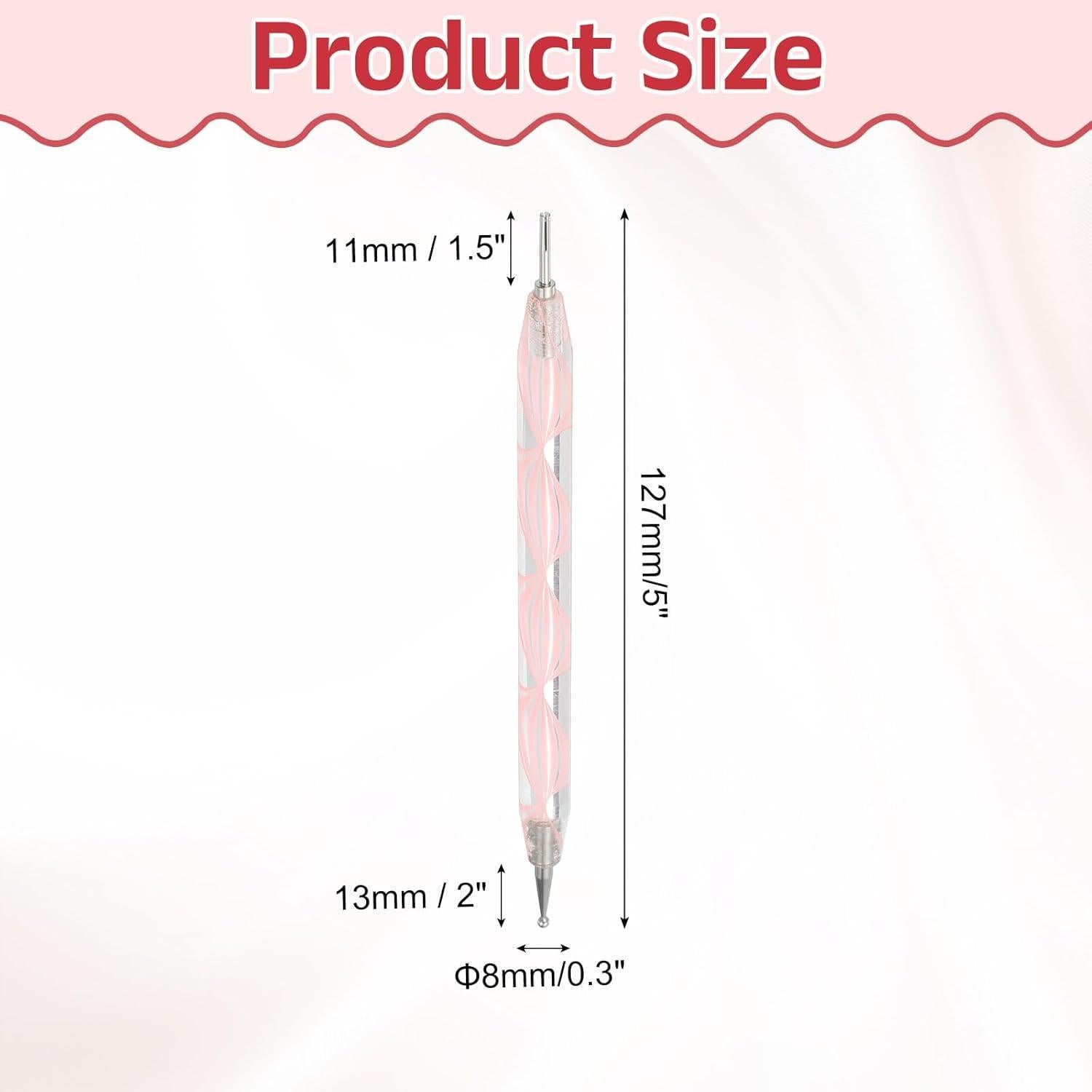 Bolígrafo de Quilling Doble Cabeza MECCANIXITY Rosa 127mm