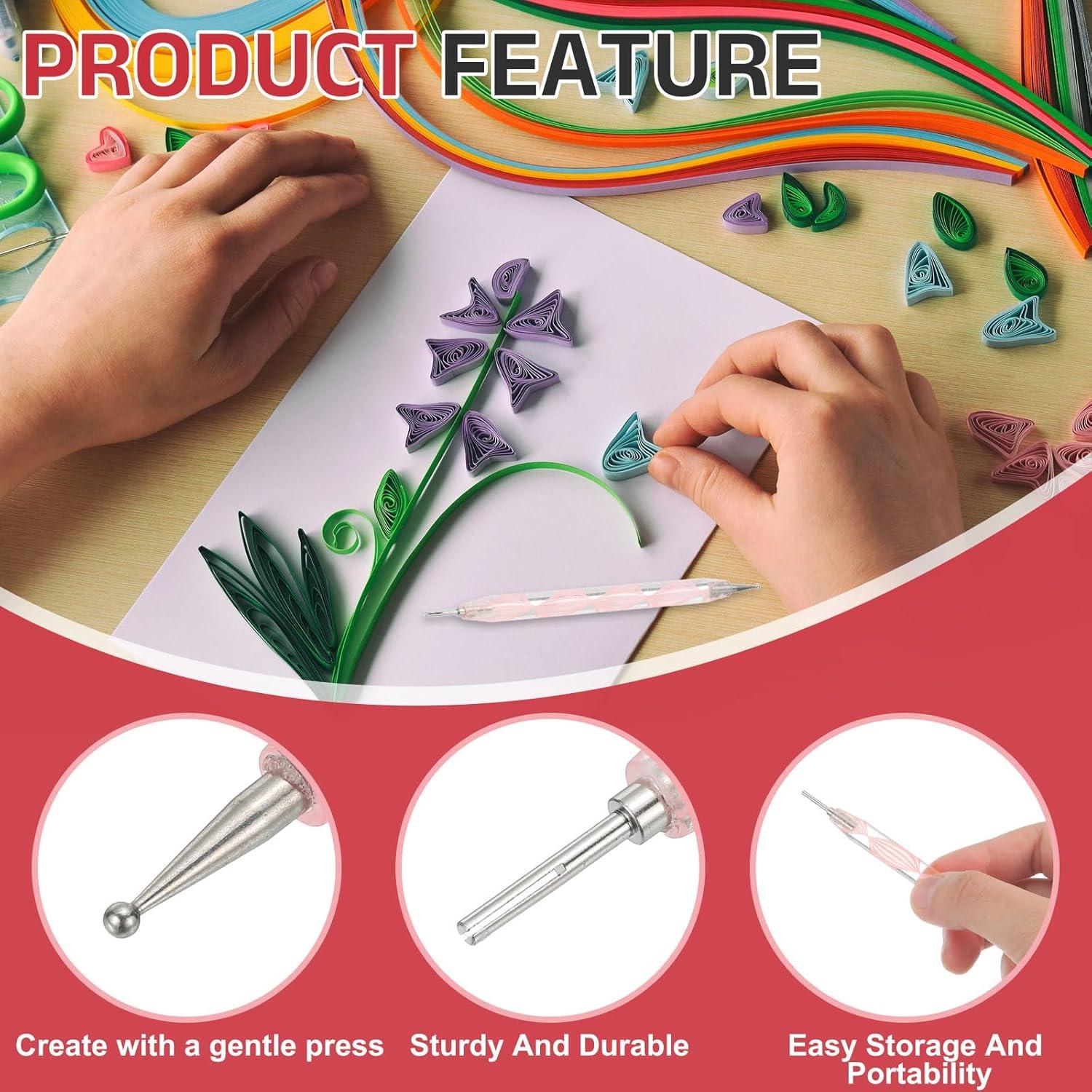 Bolígrafo de Quilling Doble Cabeza MECCANIXITY Rosa 127mm