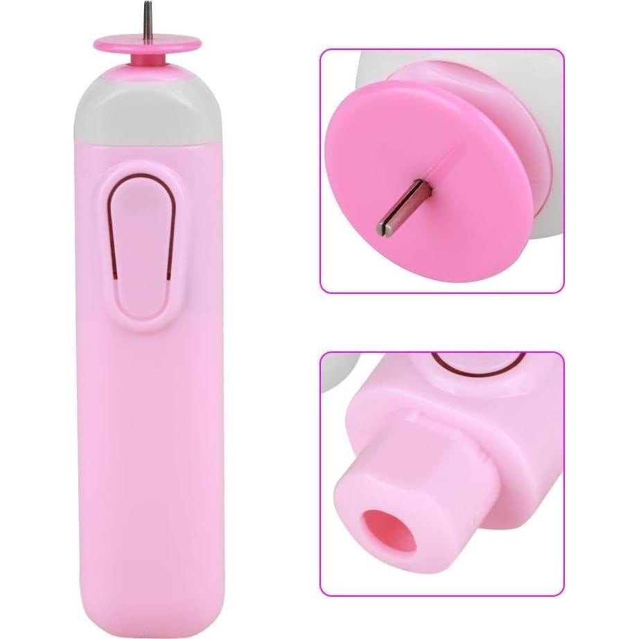 Kit de Quilling de Papel HEEPDD con Bolígrafo Automático Rosa