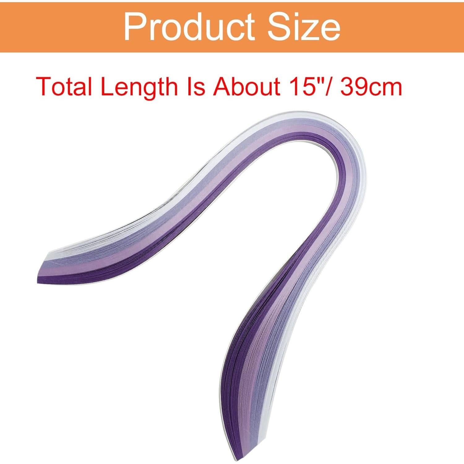 Hitefu Tiras de Papel Quilling 9 Sets 3mm Ancho 39cm Largo