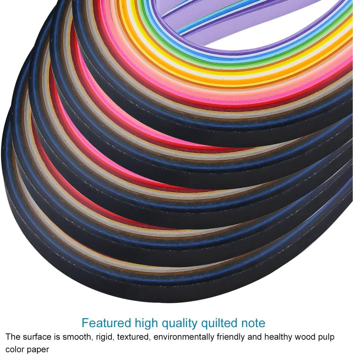 Conjunto de Tiras de Papel Quilling Enenes 36 Colores 54 cm