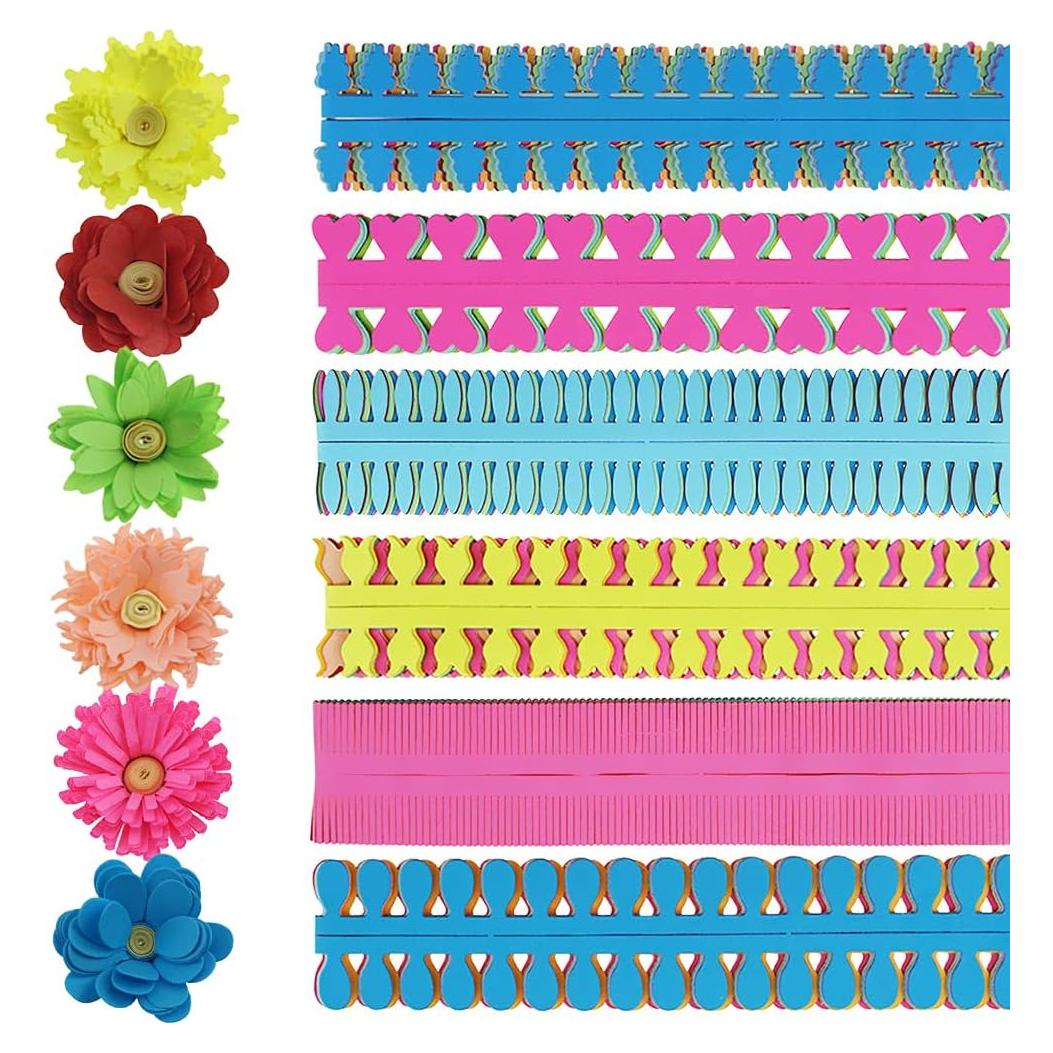 Tiras de Papel Quilling Coloridas SaktopDeco 112 Piezas 35 cm