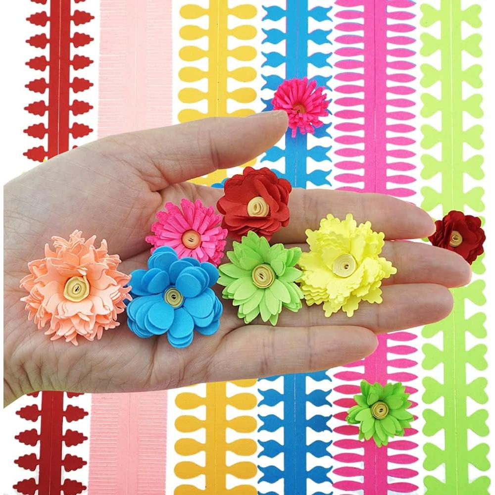 Tiras de Papel Quilling Coloridas SaktopDeco 112 Piezas 35 cm