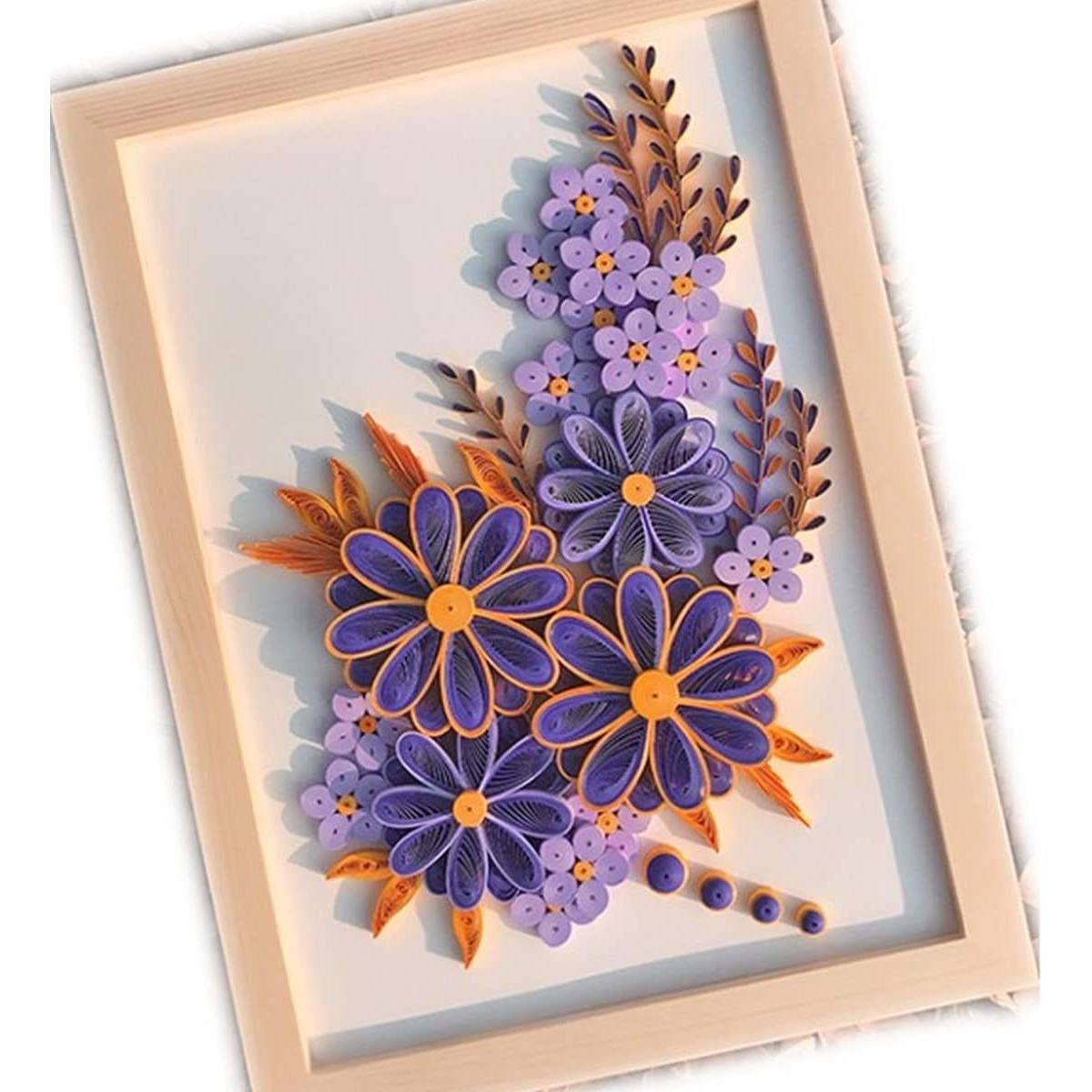 Juego de Tiras de Papel Quilling ODETOJOY 120 Piezas 53.34 cm