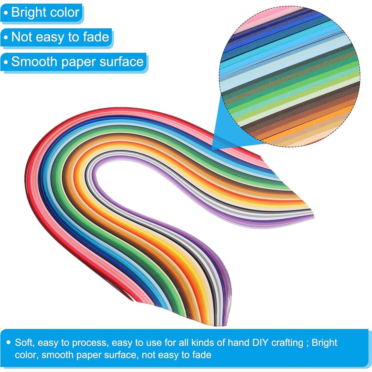 Tiras de Papel Quilling PATIKIL 500pcs 3mm x 54cm DIY